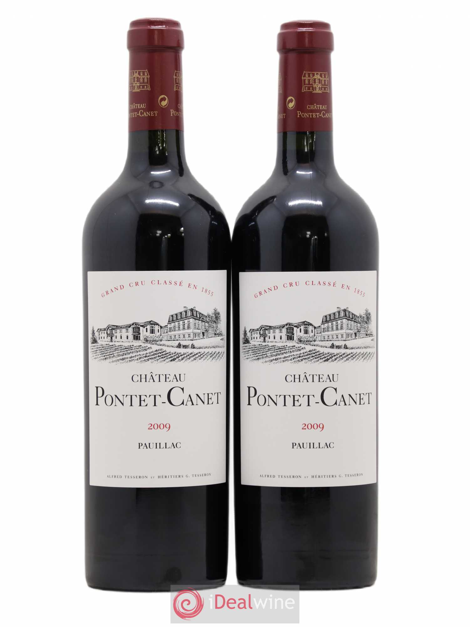 Château Pontet Canet 5ème Grand Cru Classé 2009 - Lot de 2 bouteilles - 0