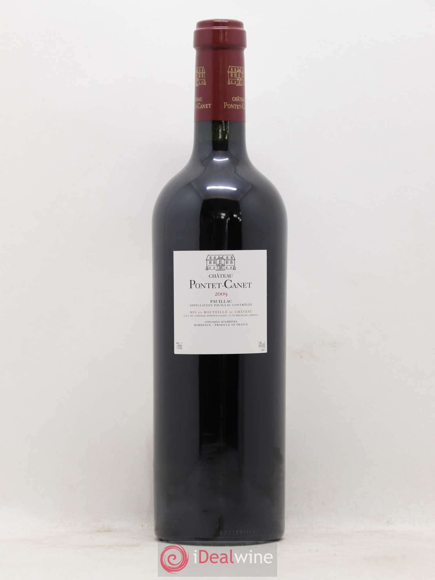 Château Pontet Canet 5ème Grand Cru Classé 2009 - Lot de 1 bouteille - 1