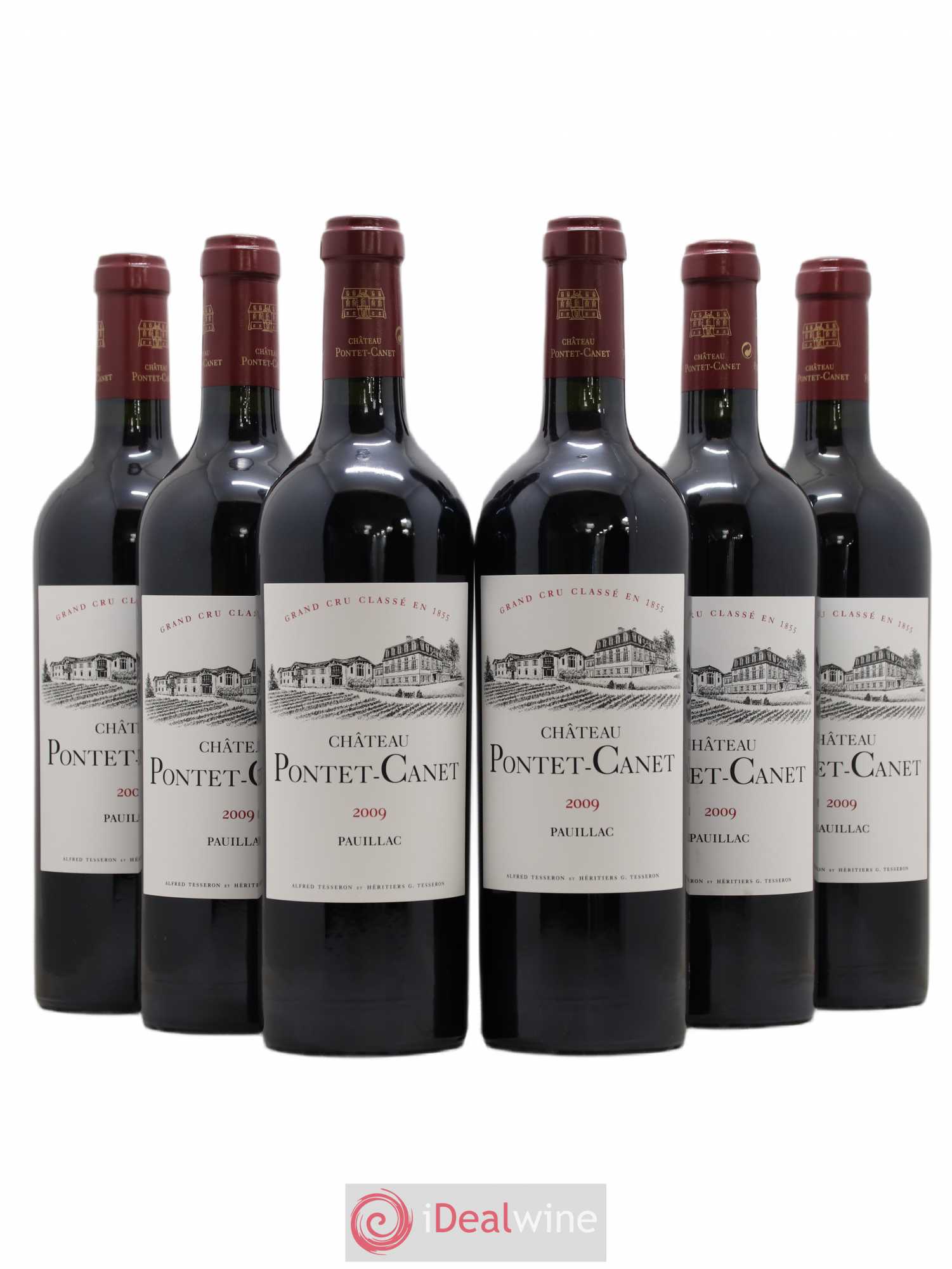 Château Pontet Canet 5ème Grand Cru Classé 2009 - Lot de 6 bouteilles - 0