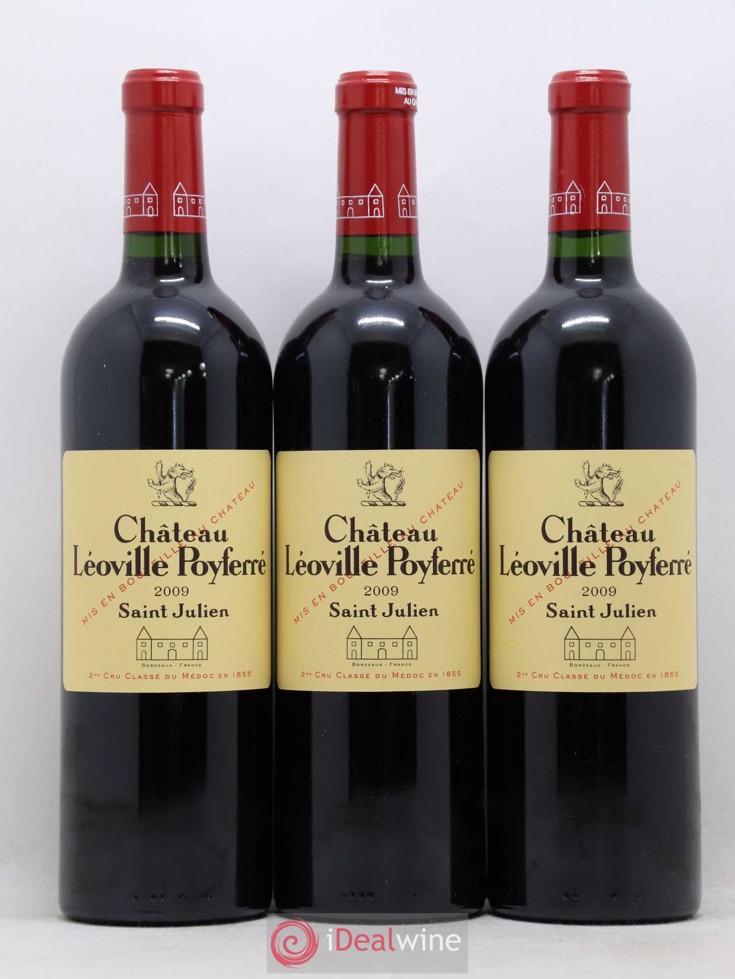 Château Léoville Poyferré 2ème Grand Cru Classé 2009 - Lot de 12 bouteilles - 1