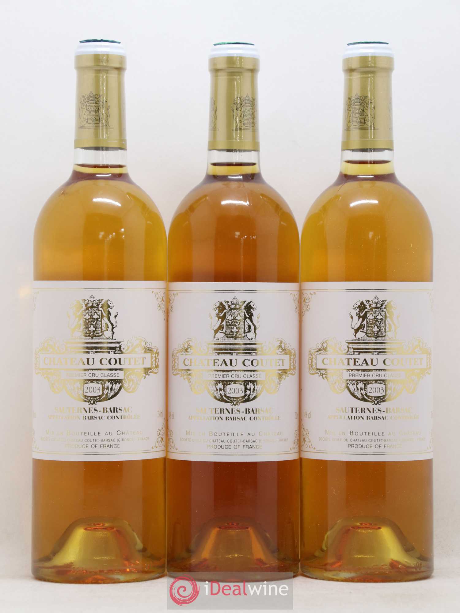 Château Coutet 1er Grand Cru Classé 2003 - Lotto di 12 bottiglie - 2