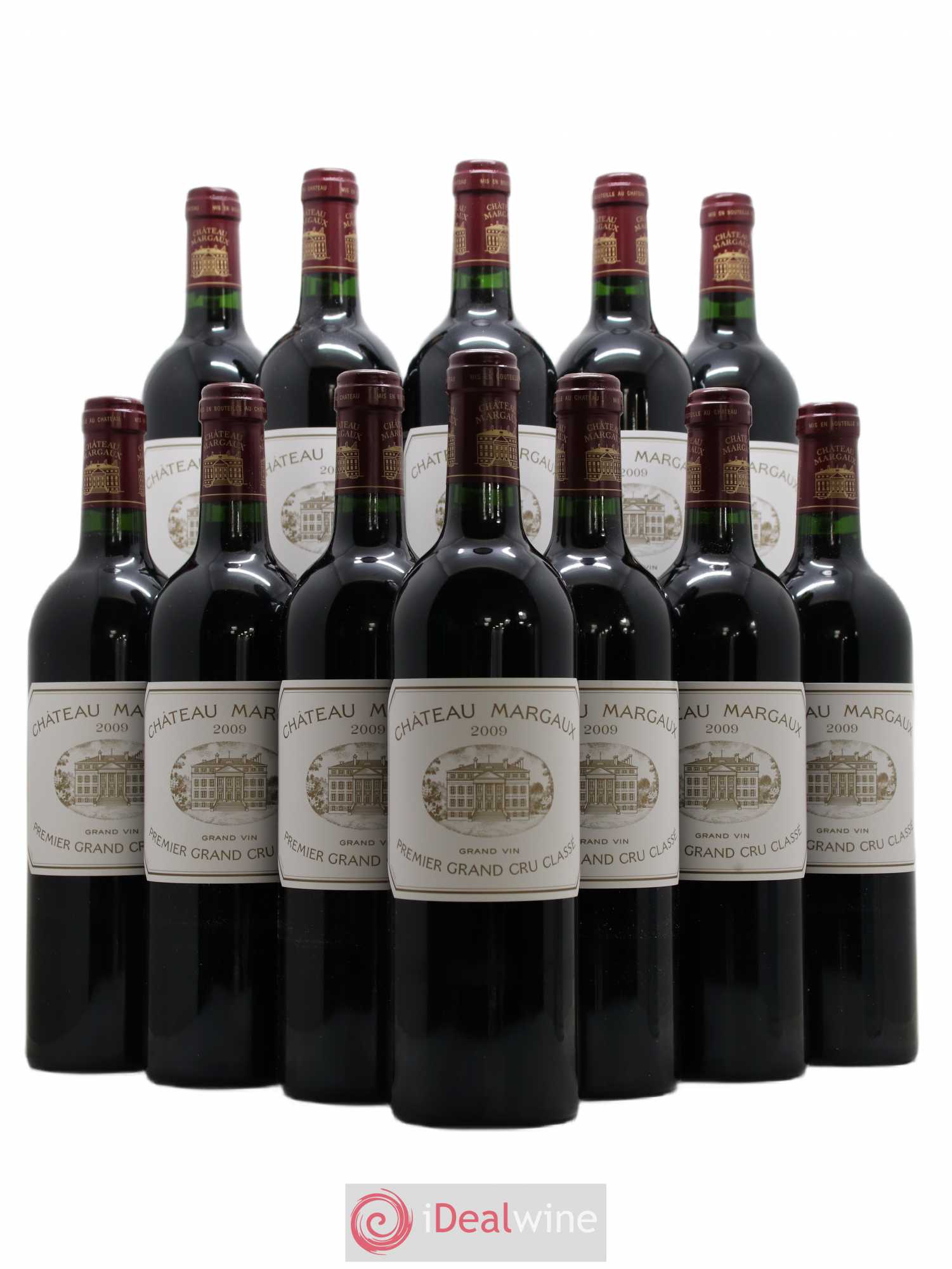 Château Margaux 1er Grand Cru Classé 2009 - Lot de 12 bouteilles - 0