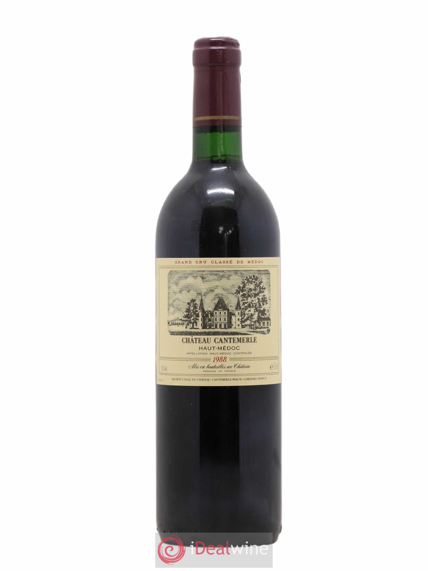 Château Cantemerle 5ème Grand Cru Classé 1988 - Lot de 1 bouteille - 0