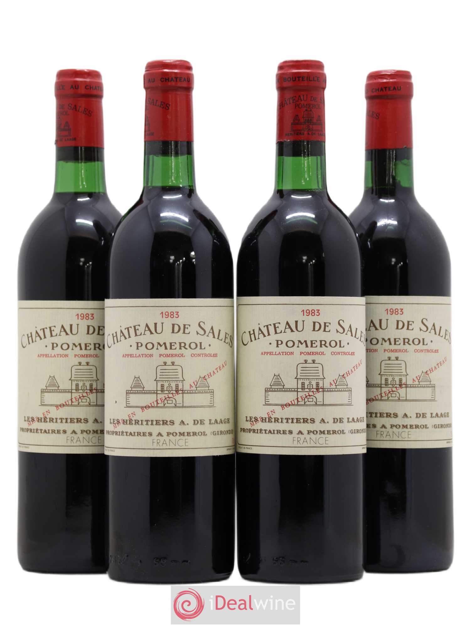 Château de Sales 1983 - Lot de 4 bouteilles - 0