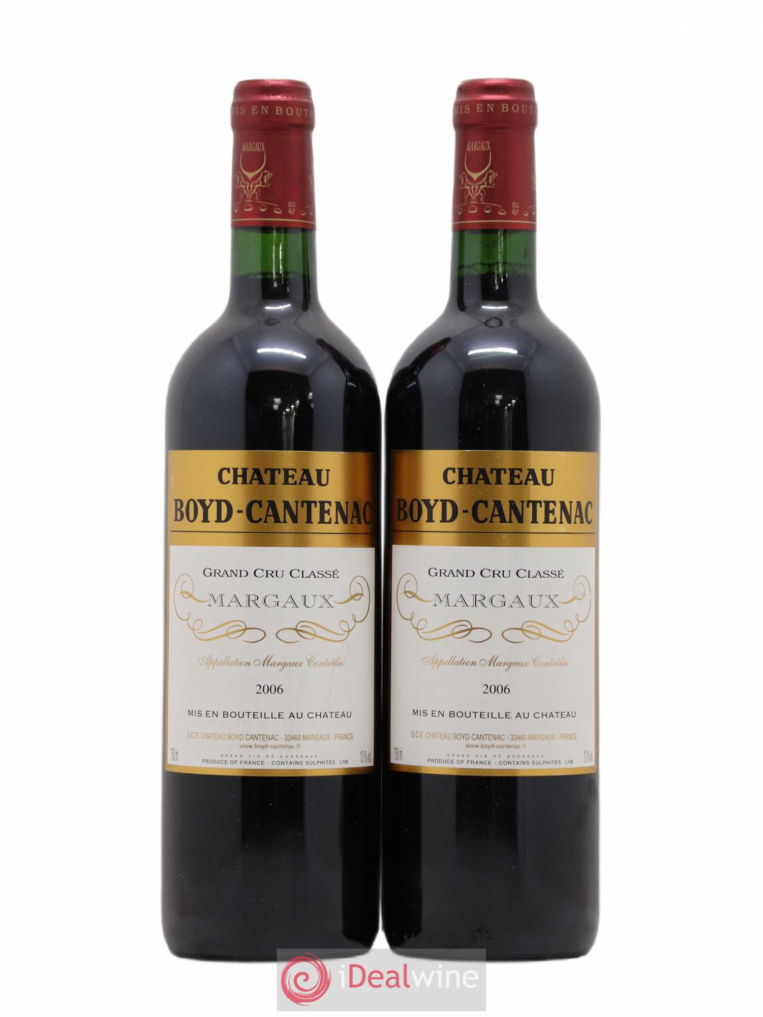 Château Boyd Cantenac 3ème Grand Cru Classé 2006 - Lot de 2 bouteilles - 0