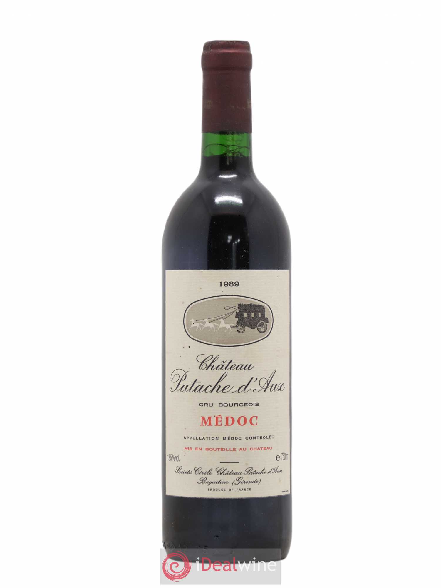 Château Patache d'Aux Cru Bourgeois 1989 - Lot de 1 bouteille - 0
