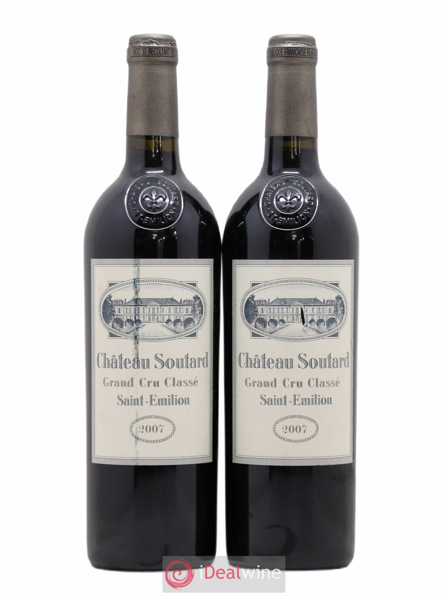 Château Soutard Grand Cru Classé 2007 - Lot de 2 bouteilles - 0