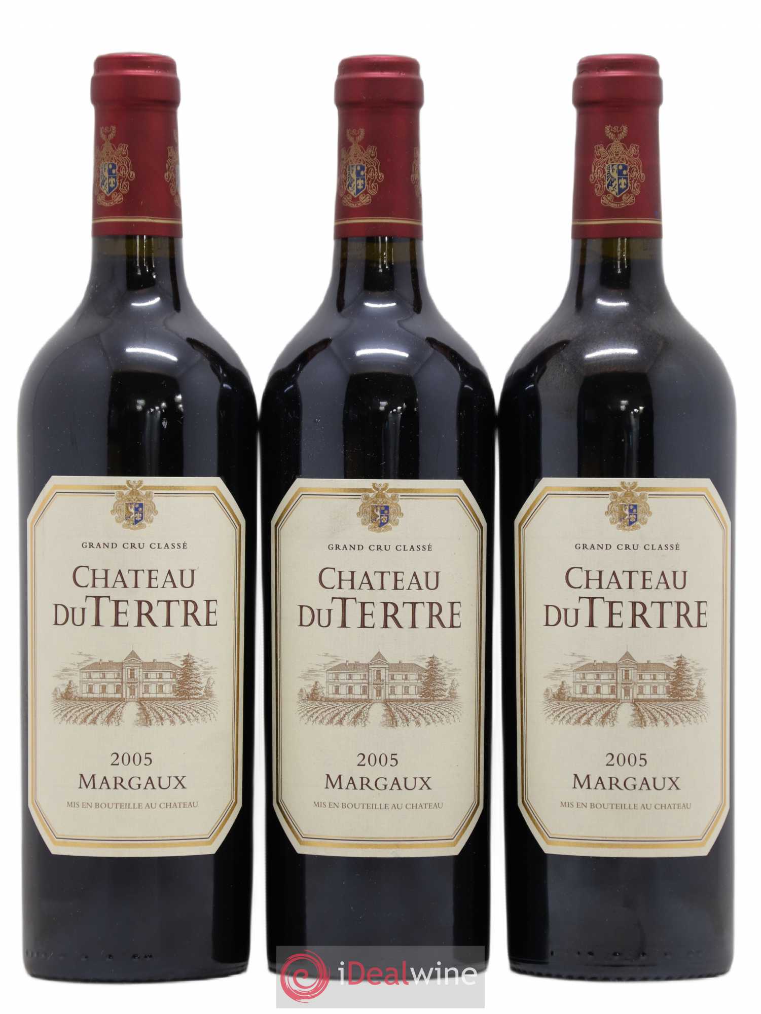 Château du Tertre 5ème Grand Cru Classé 2005 - Lot de 3 bouteilles - 0