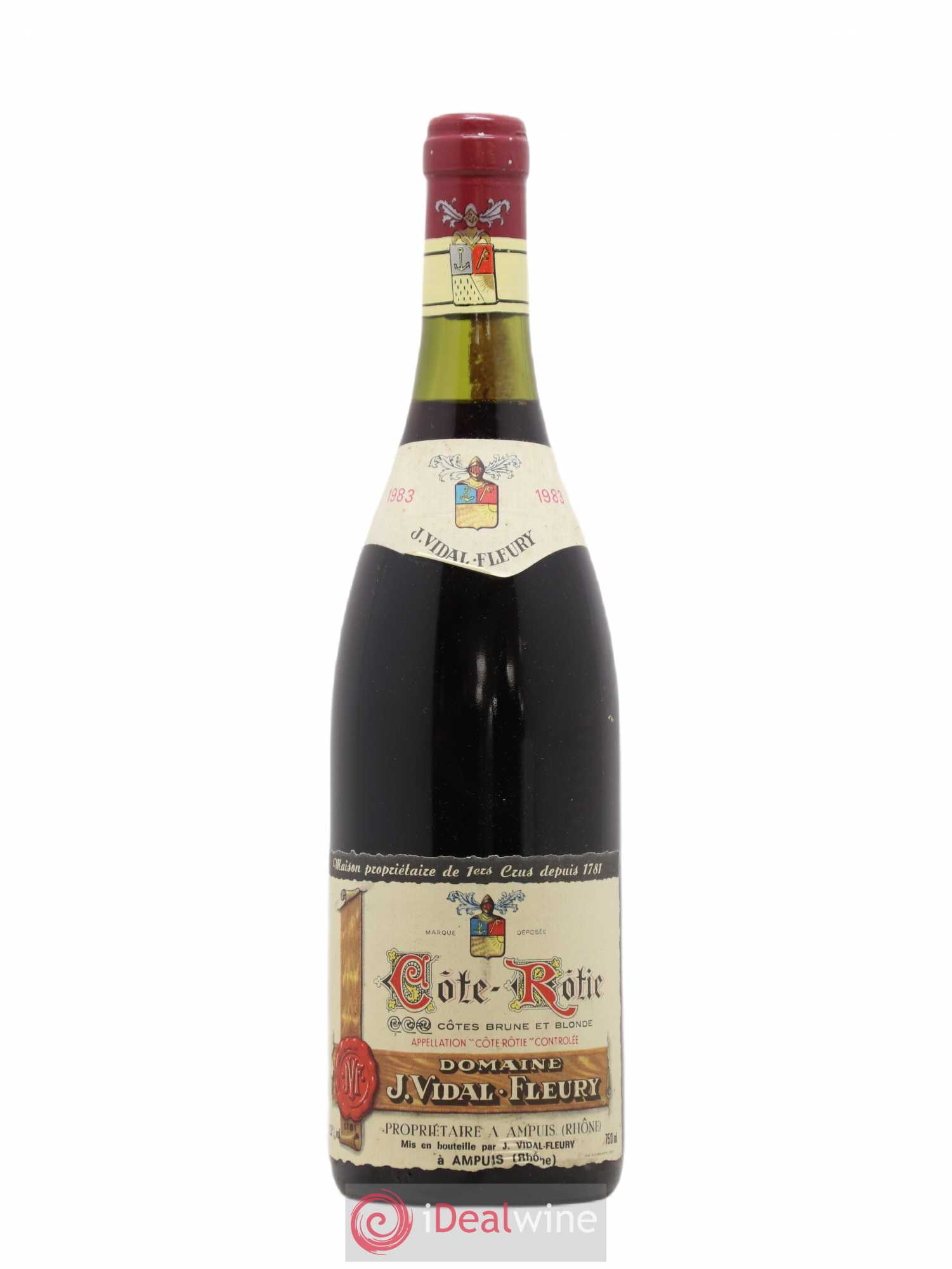 Côte-Rôtie Brune et blonde J.Vidal Fleury 1983 - Posten von 1 Flasche - 0