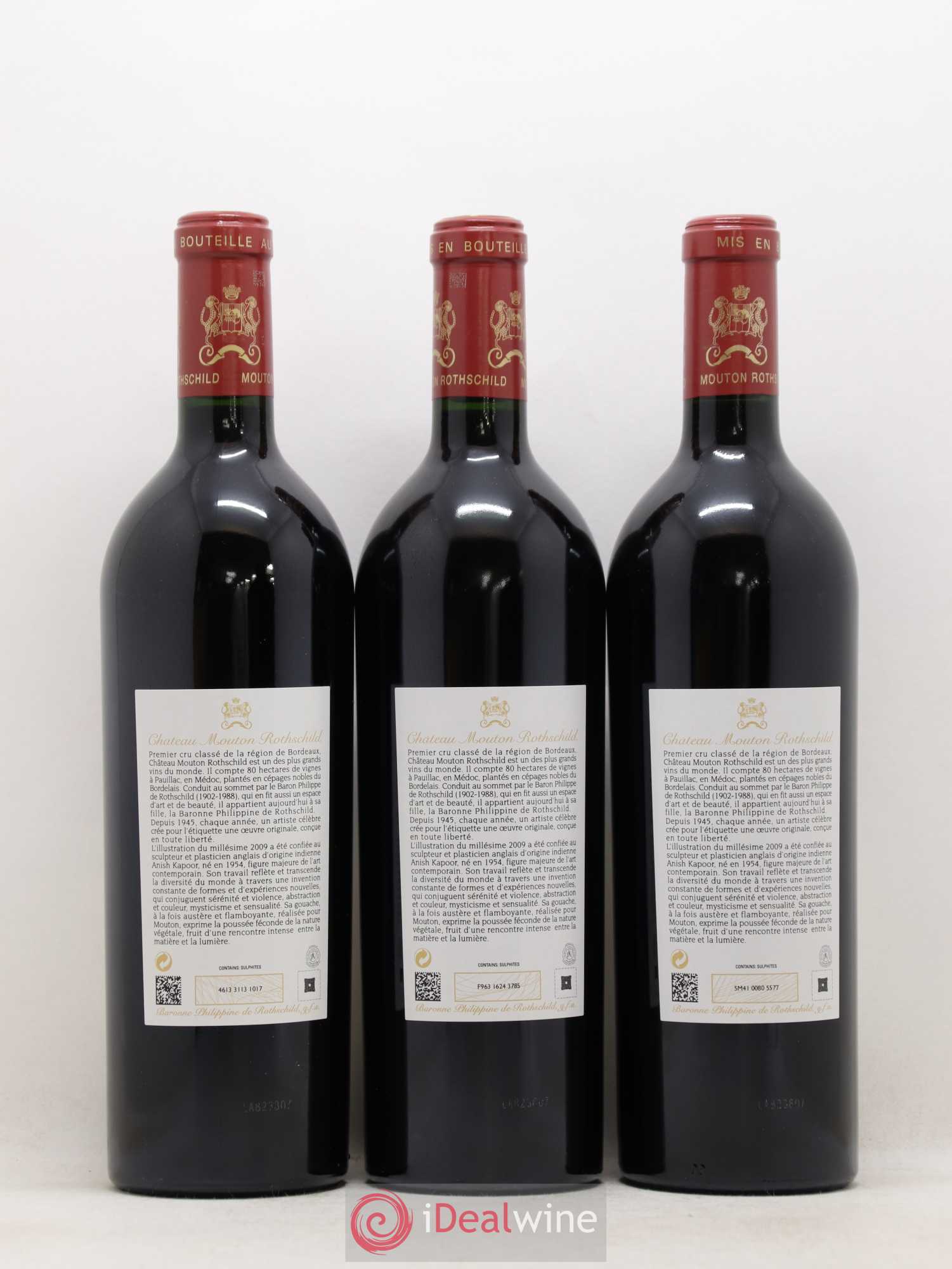 Château Mouton Rothschild 1er Grand Cru Classé 2009 - Lot de 12 bouteilles - 4