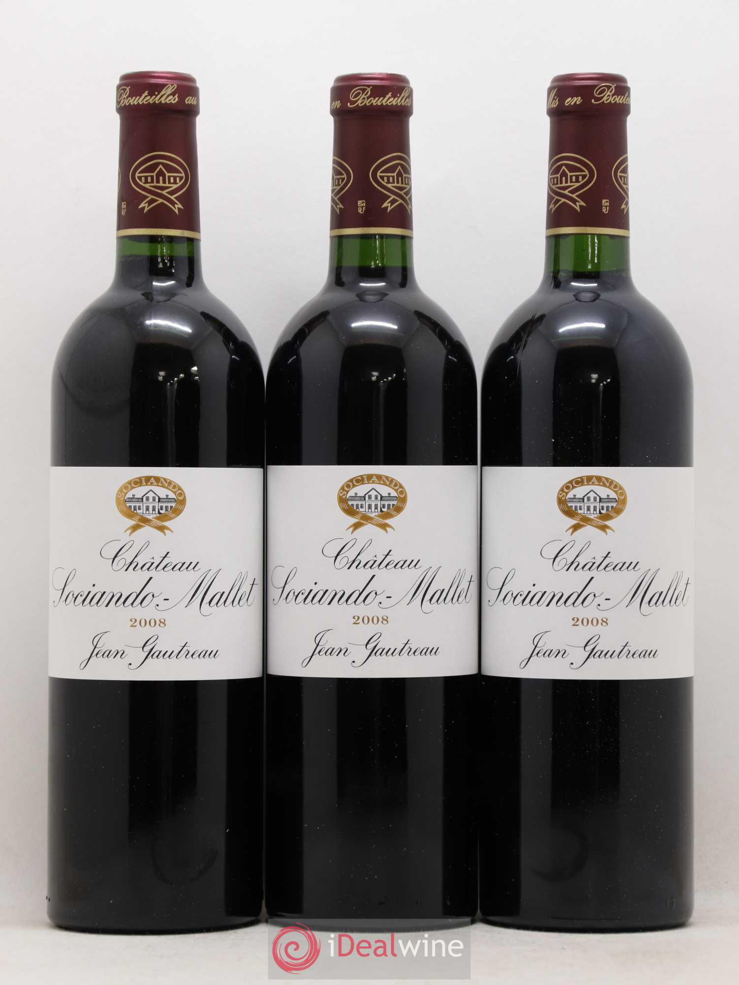 Château Sociando Mallet 2008 - Lot de 6 bouteilles - 2