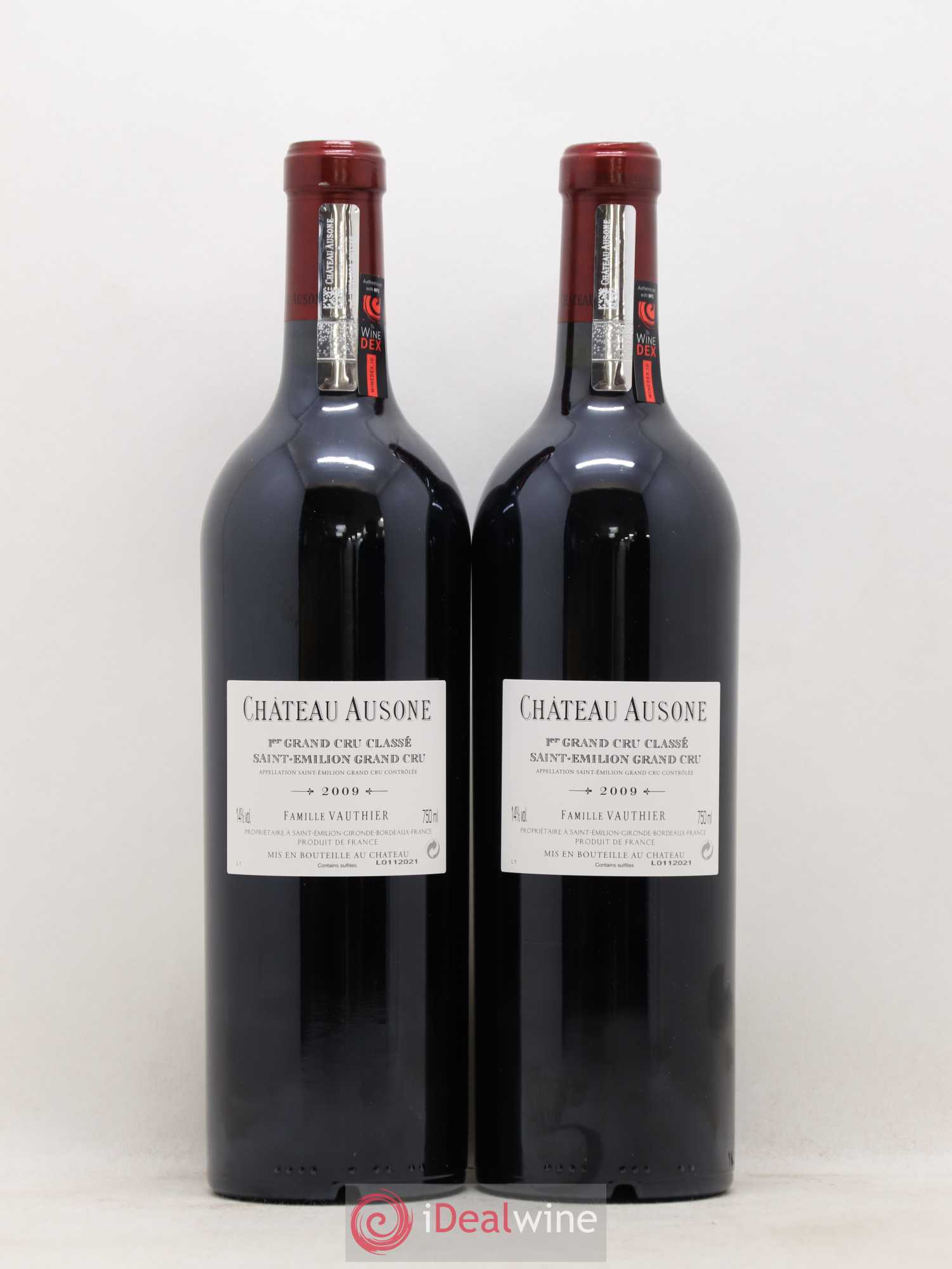 Château Ausone 1er Grand Cru Classé A 2009 - Lot de 2 bouteilles - 1