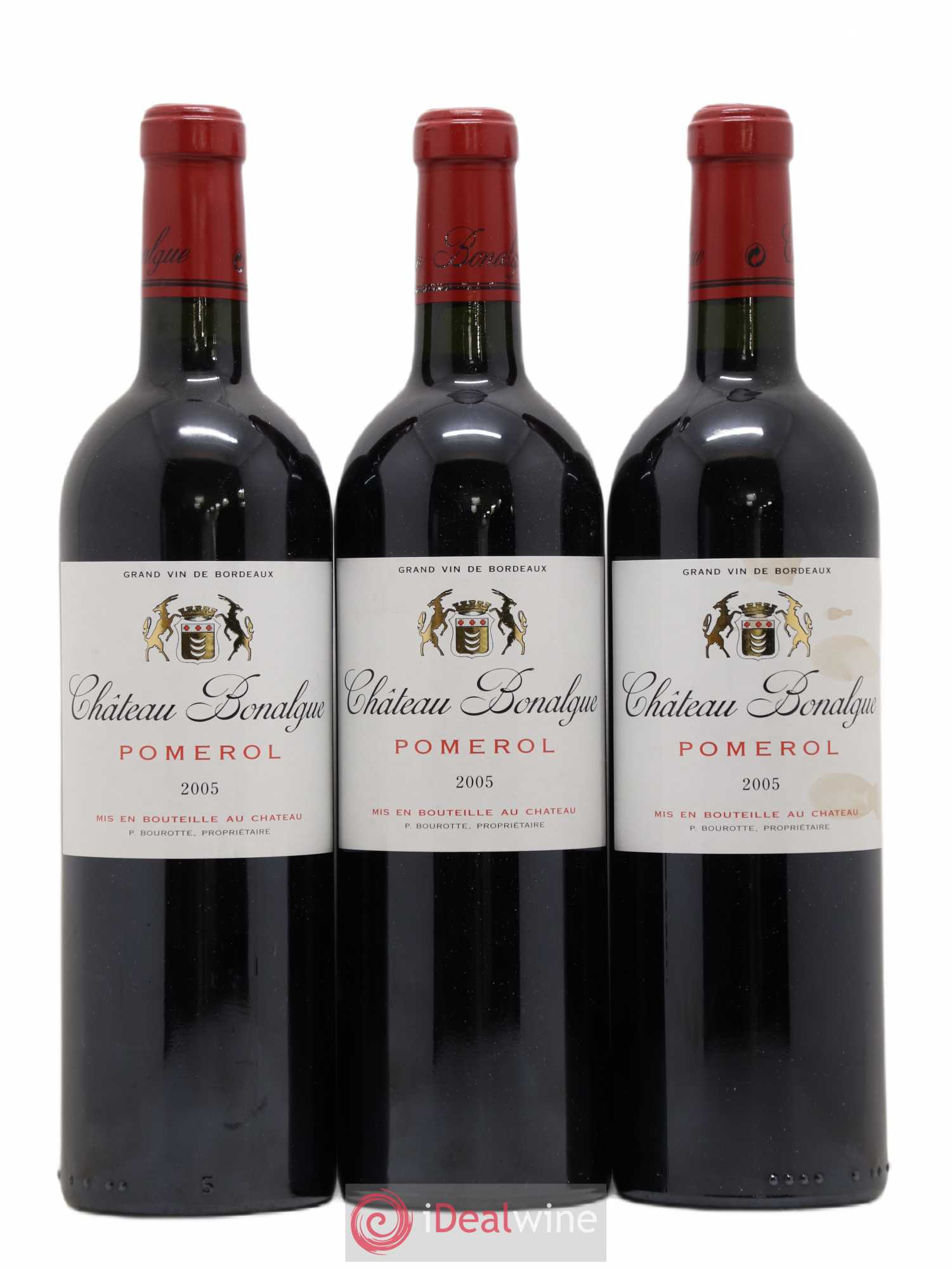 Pomerol Château Bonalgue 2005 - Lot de 3 bouteilles - 0