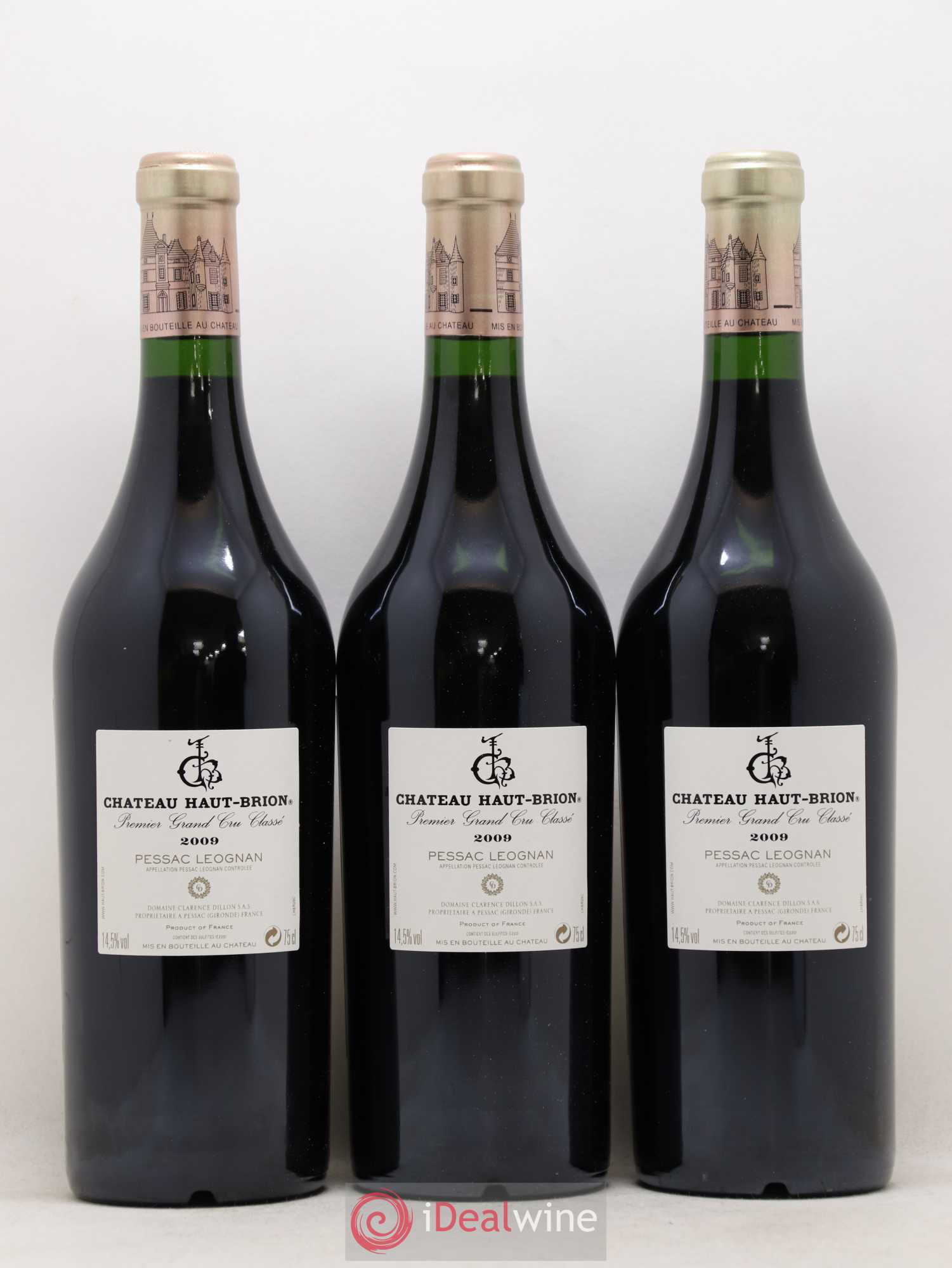 Château Haut Brion 1er Grand Cru Classé 2009 - Lot de 12 bouteilles - 6