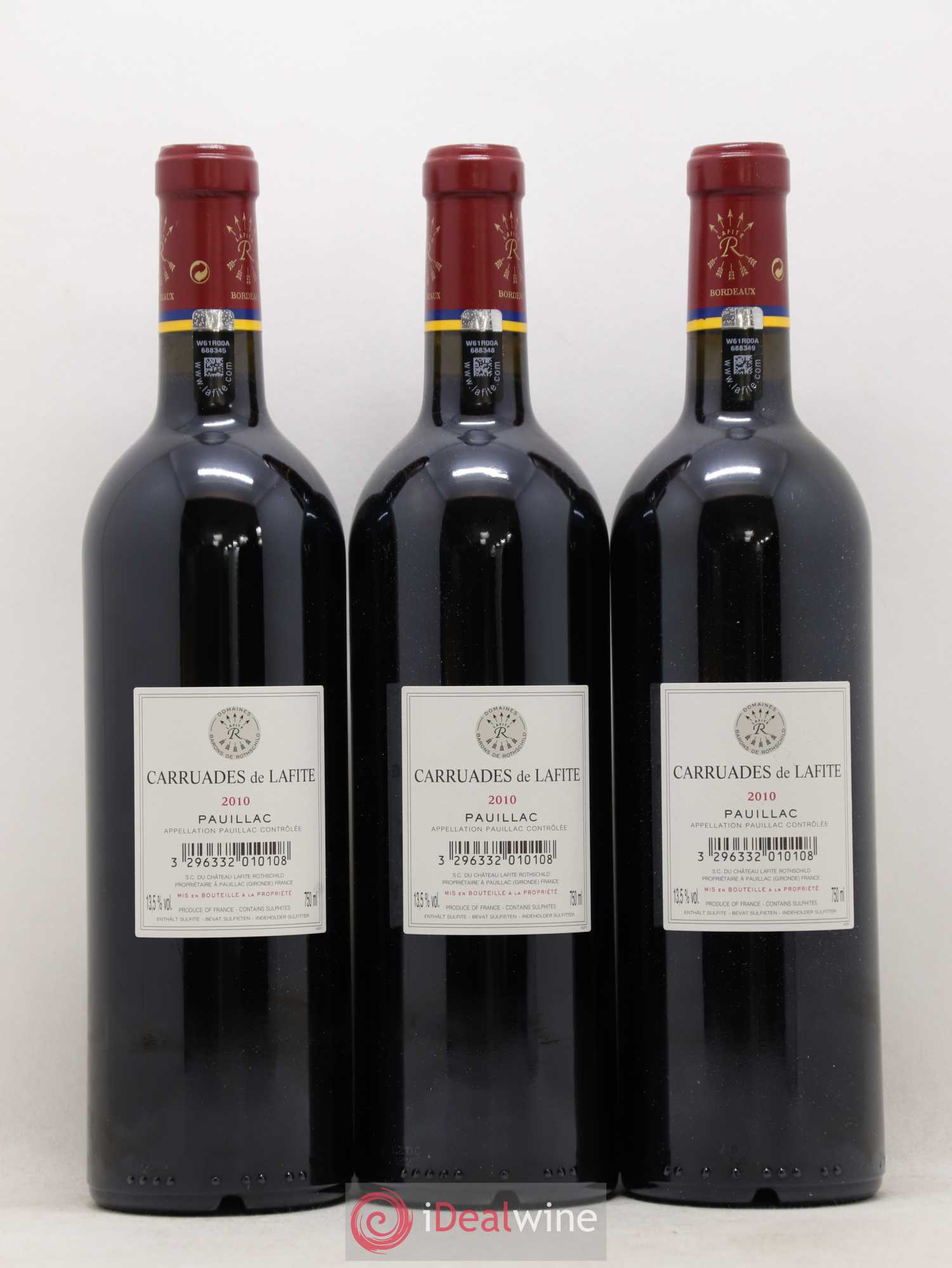 Carruades de Lafite Rothschild Second Vin 2010 - Lot de 6 bouteilles - 2