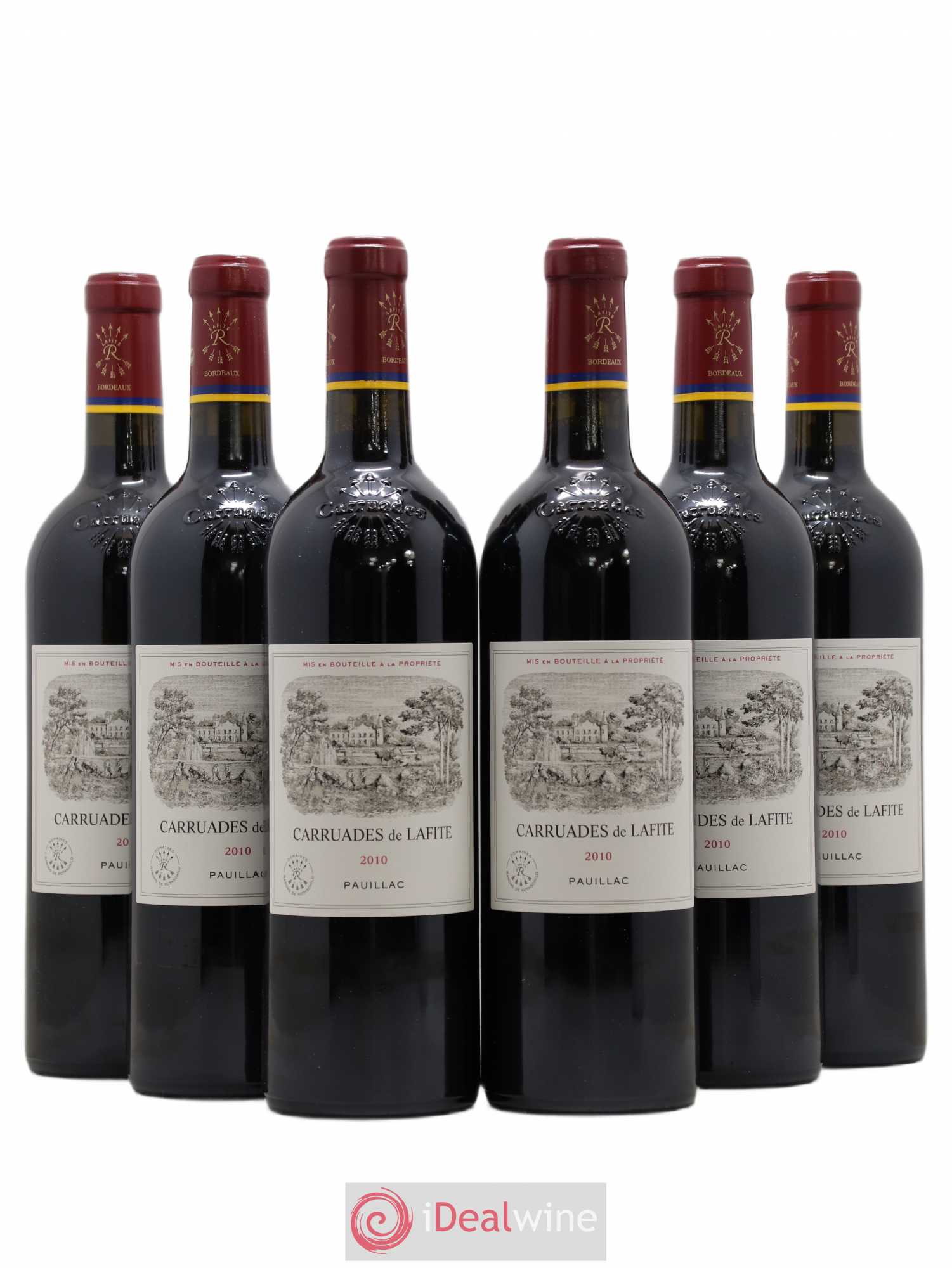 Carruades de Lafite Rothschild Second Vin 2010 - Lot de 6 bouteilles - 0