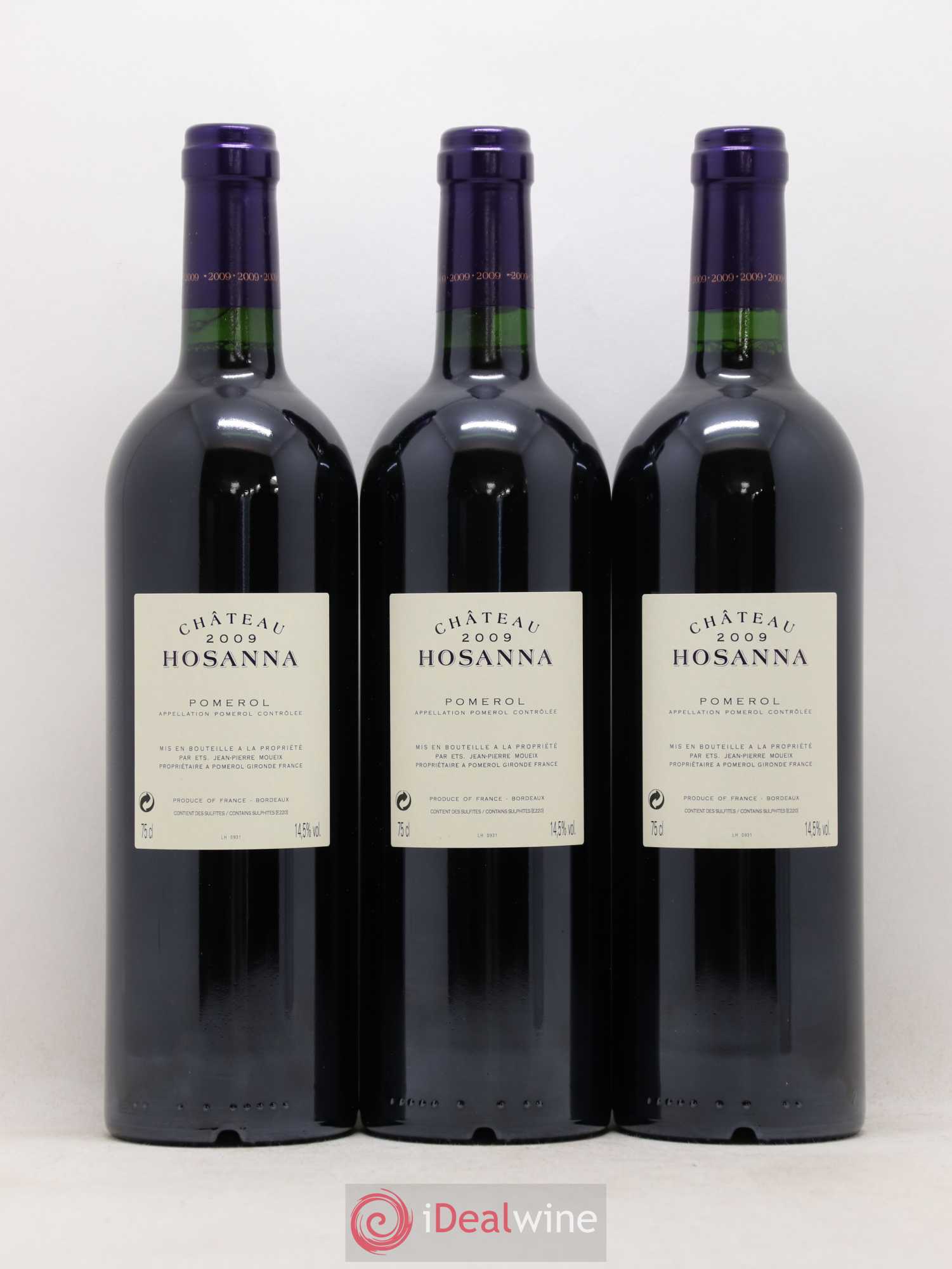 Château Hosanna 2009 - Lot de 3 bouteilles - 1
