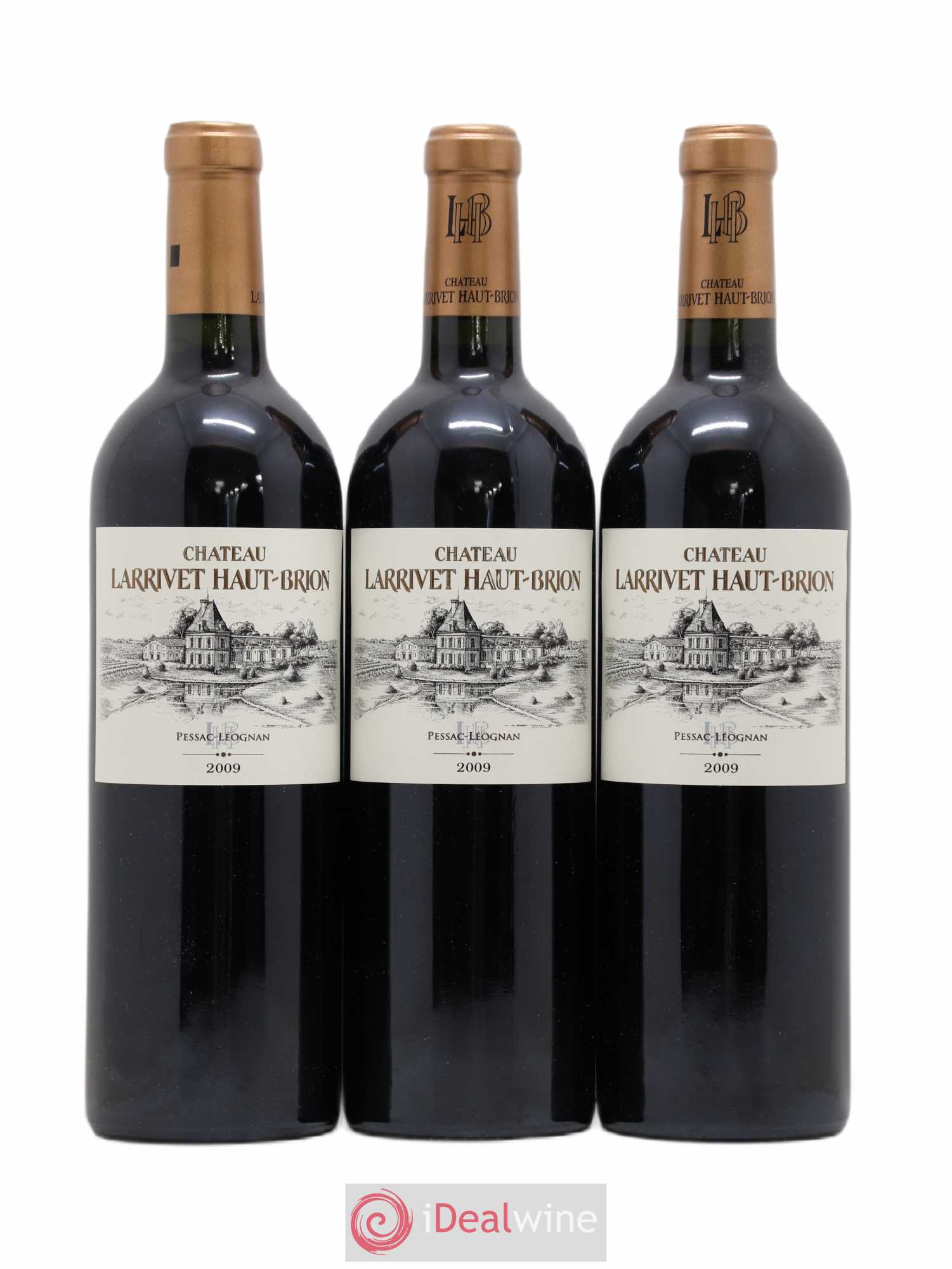 Château Larrivet Haut-Brion 2009 - Lot de 3 bouteilles - 0