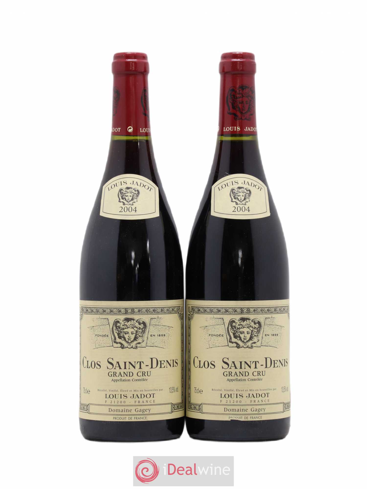 Clos Saint-Denis Grand Cru Maison Louis Jadot 2004 - Lot de 2 bouteilles - 0