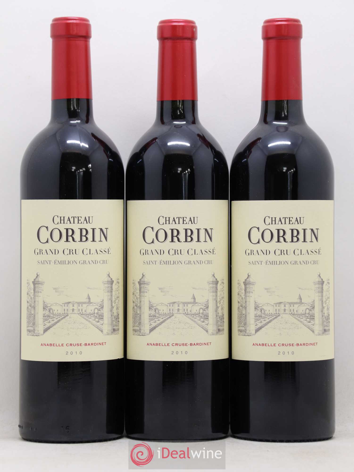 Château Corbin Grand Cru Classé 2010 - Lot de 6 bouteilles - 1