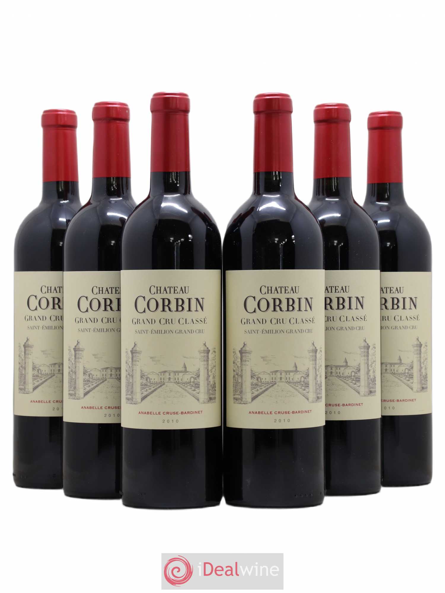 Château Corbin Grand Cru Classé 2010 - Lot de 6 bouteilles - 0