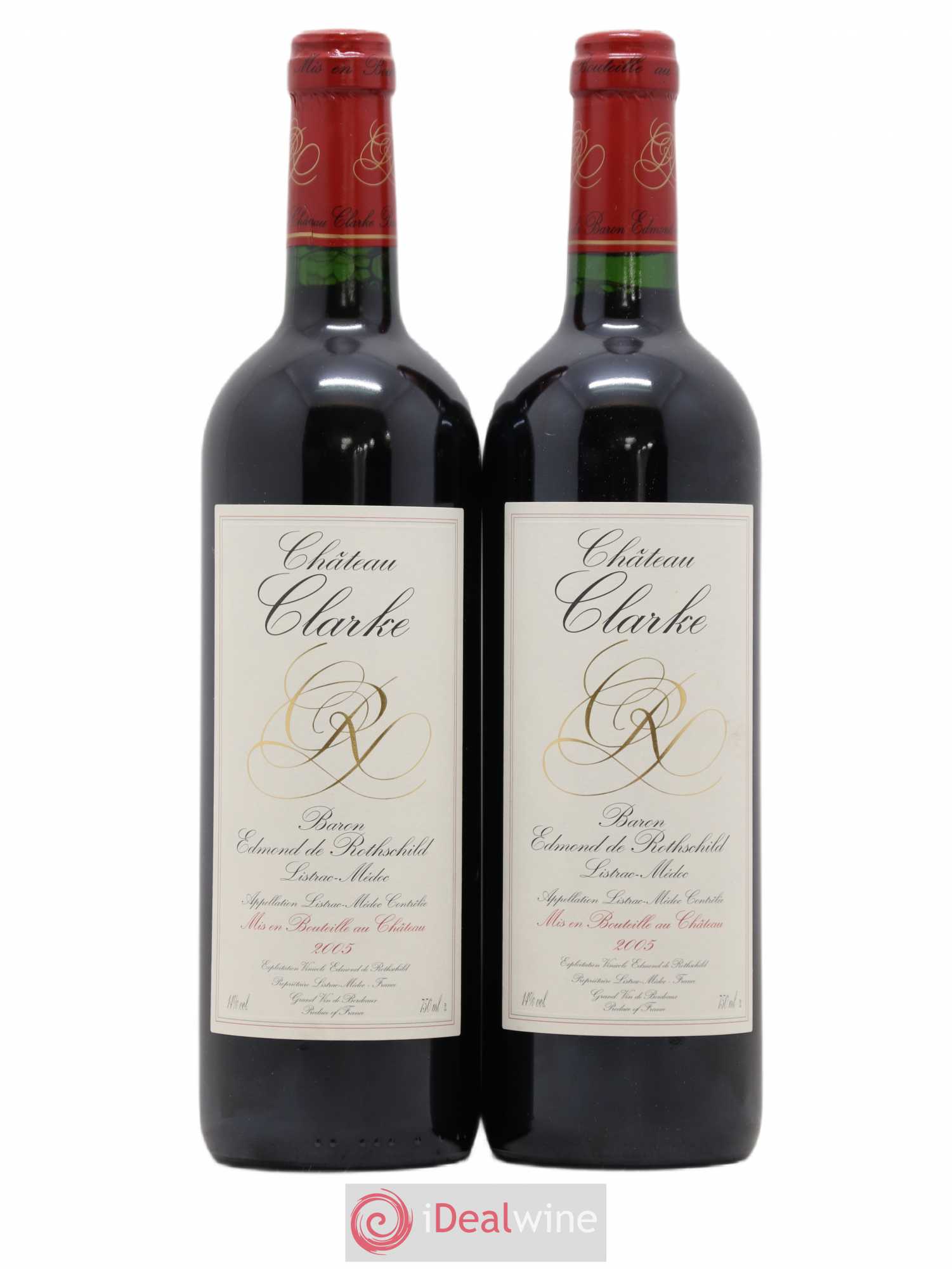 Château Clarke 2005 - Lot de 2 bouteilles - 0