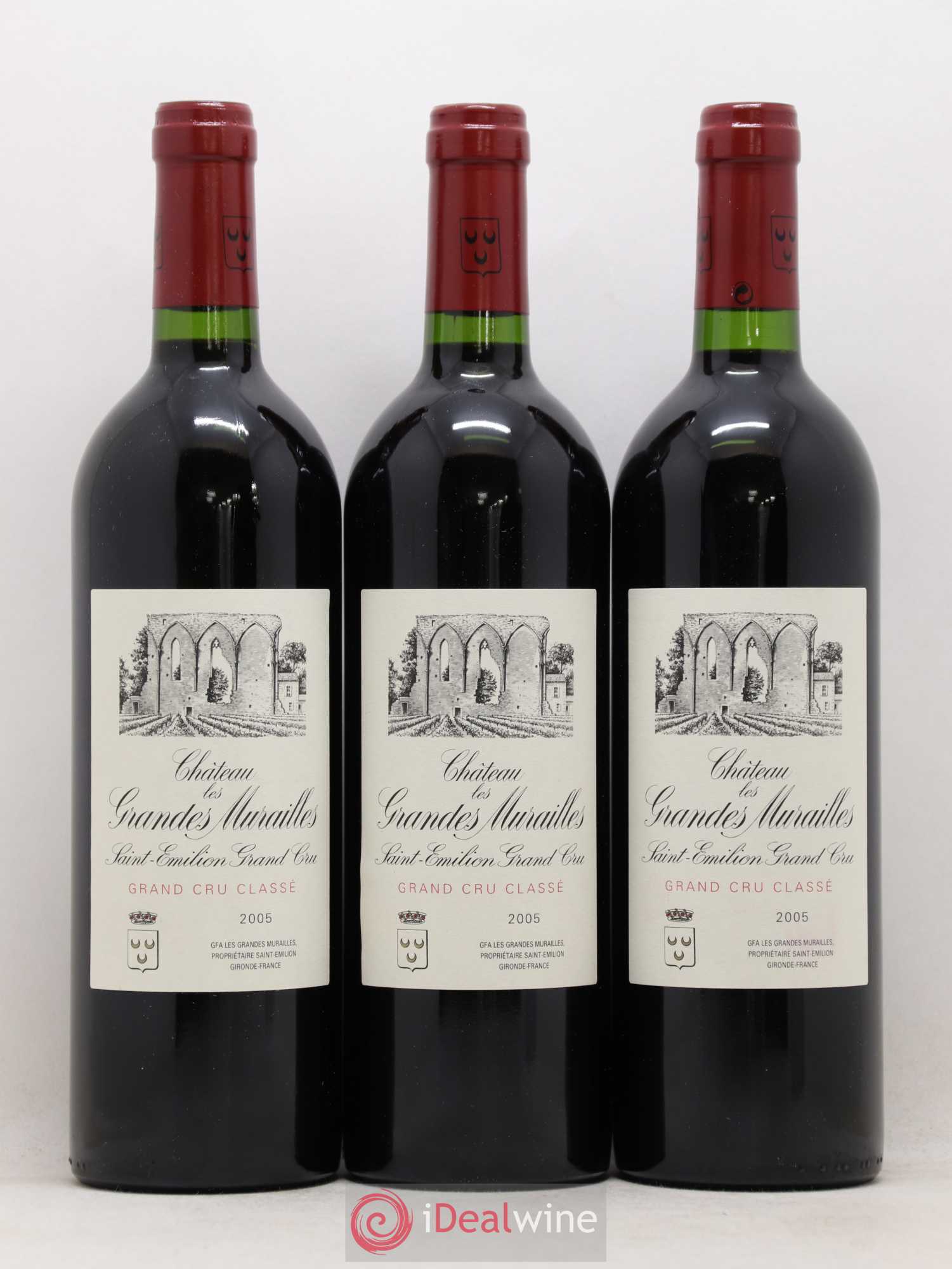Château les Grandes Murailles Grand Cru Classé 2005 - Lot de 6 bouteilles - 1