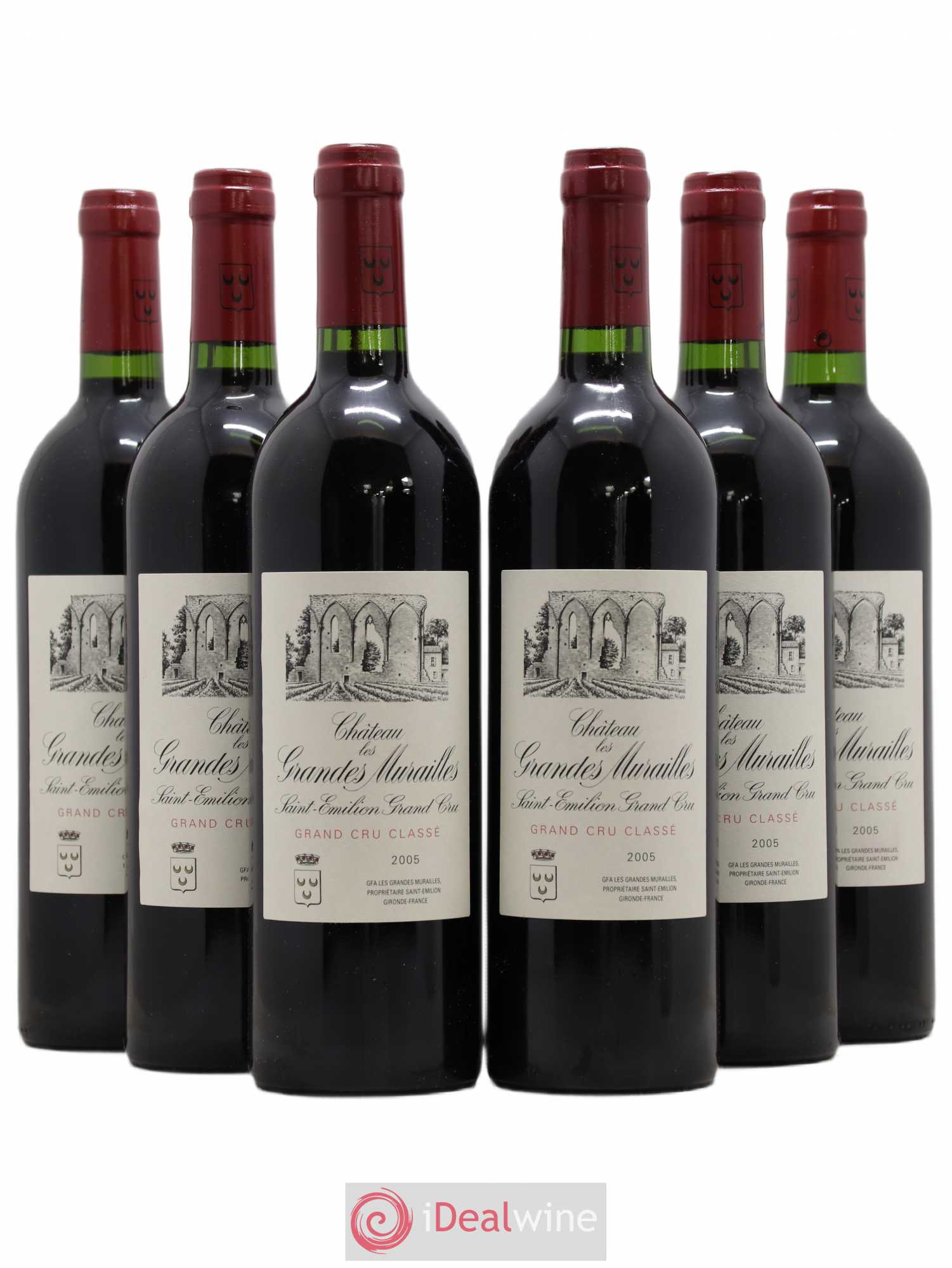 Château les Grandes Murailles Grand Cru Classé 2005 - Lot de 6 bouteilles - 0