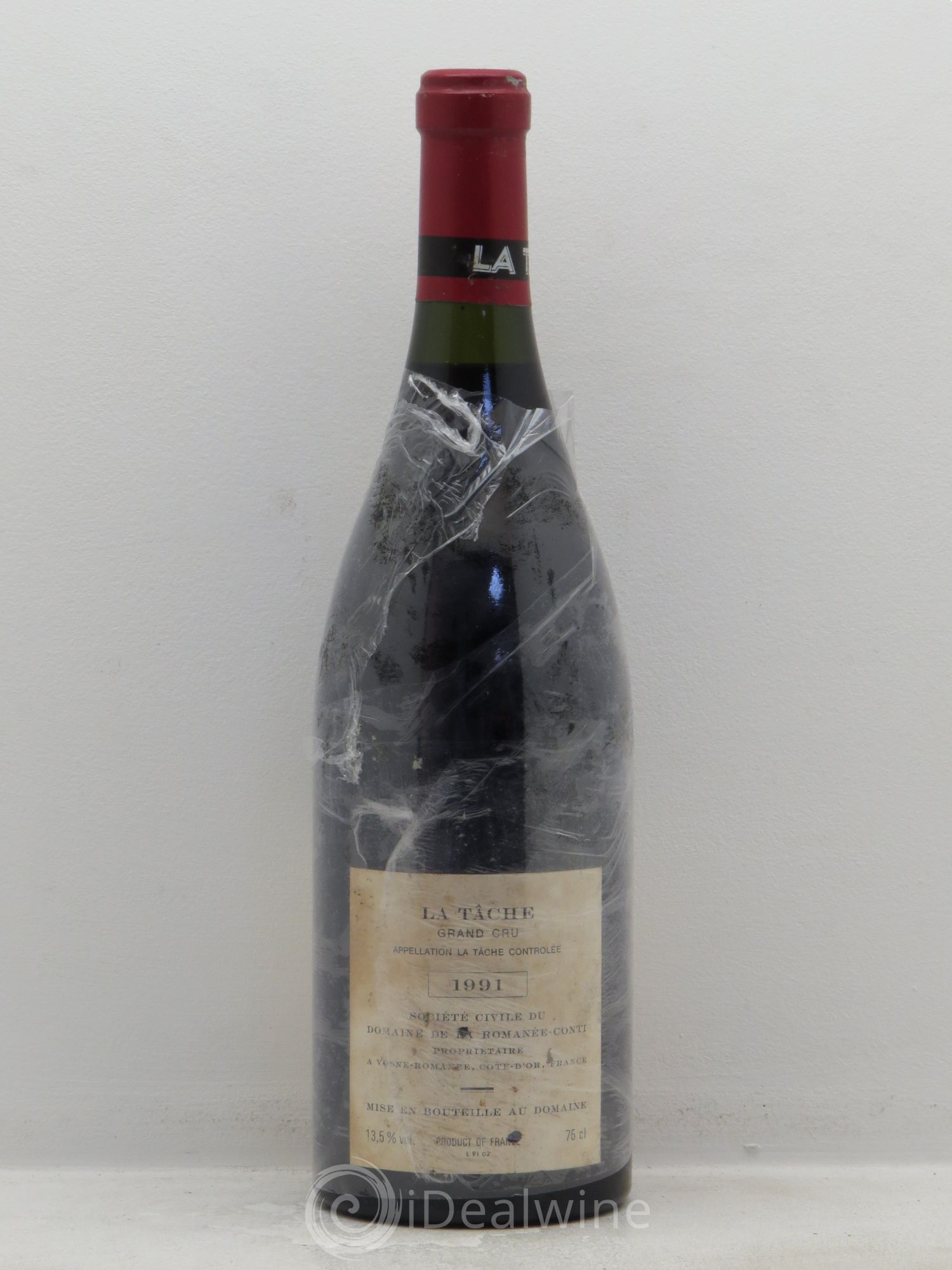 La Tâche Grand Cru Domaine de la Romanée-Conti 1991 - Lot de 1 bouteille - 1
