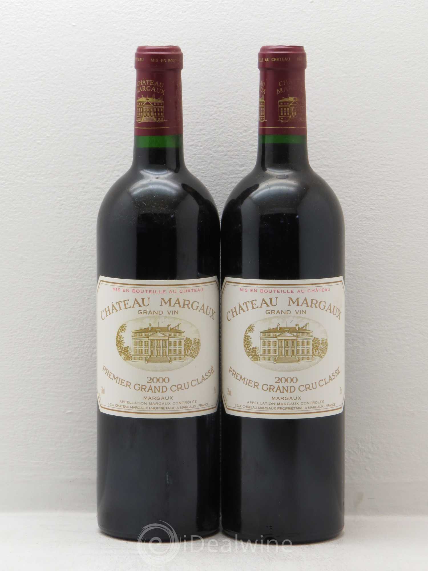 Château Margaux 1er Grand Cru Classé 2000 - Lot de 2 bouteilles - 0