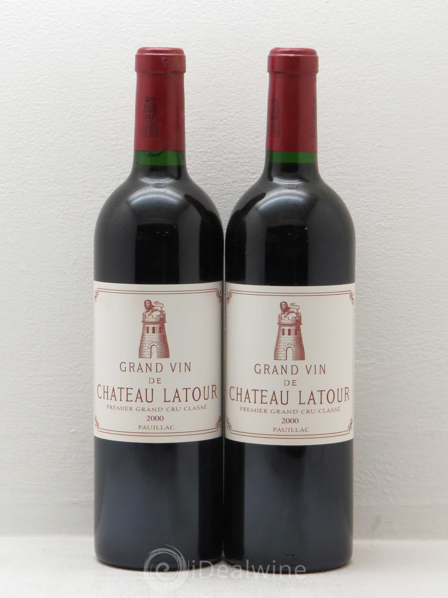 Château Latour 1er Grand Cru Classé 2000 - Lot de 2 bouteilles - 0
