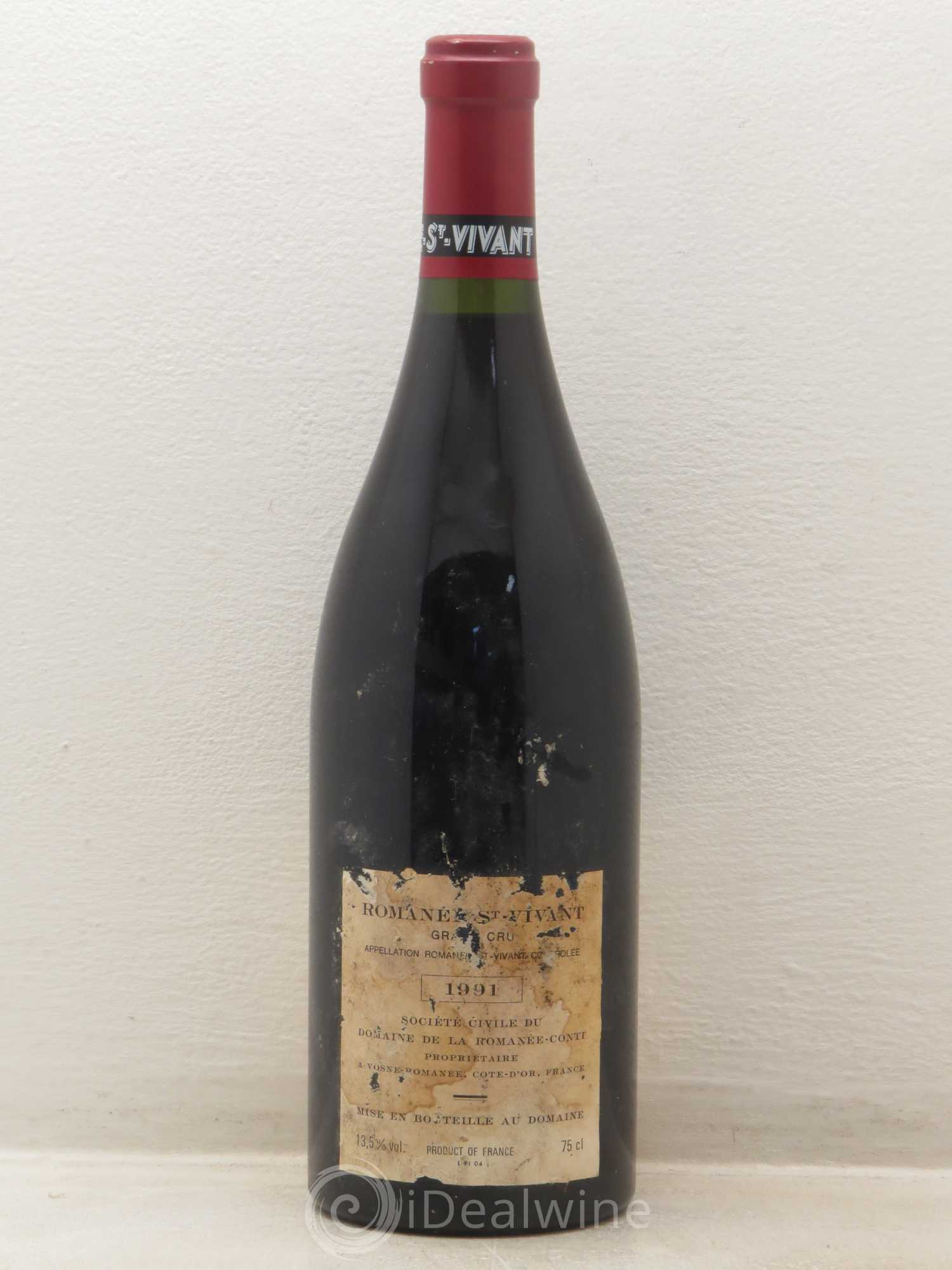 Romanée-Saint-Vivant Grand Cru Domaine de la Romanée-Conti 1991 - Lot de 1 bouteille - 1