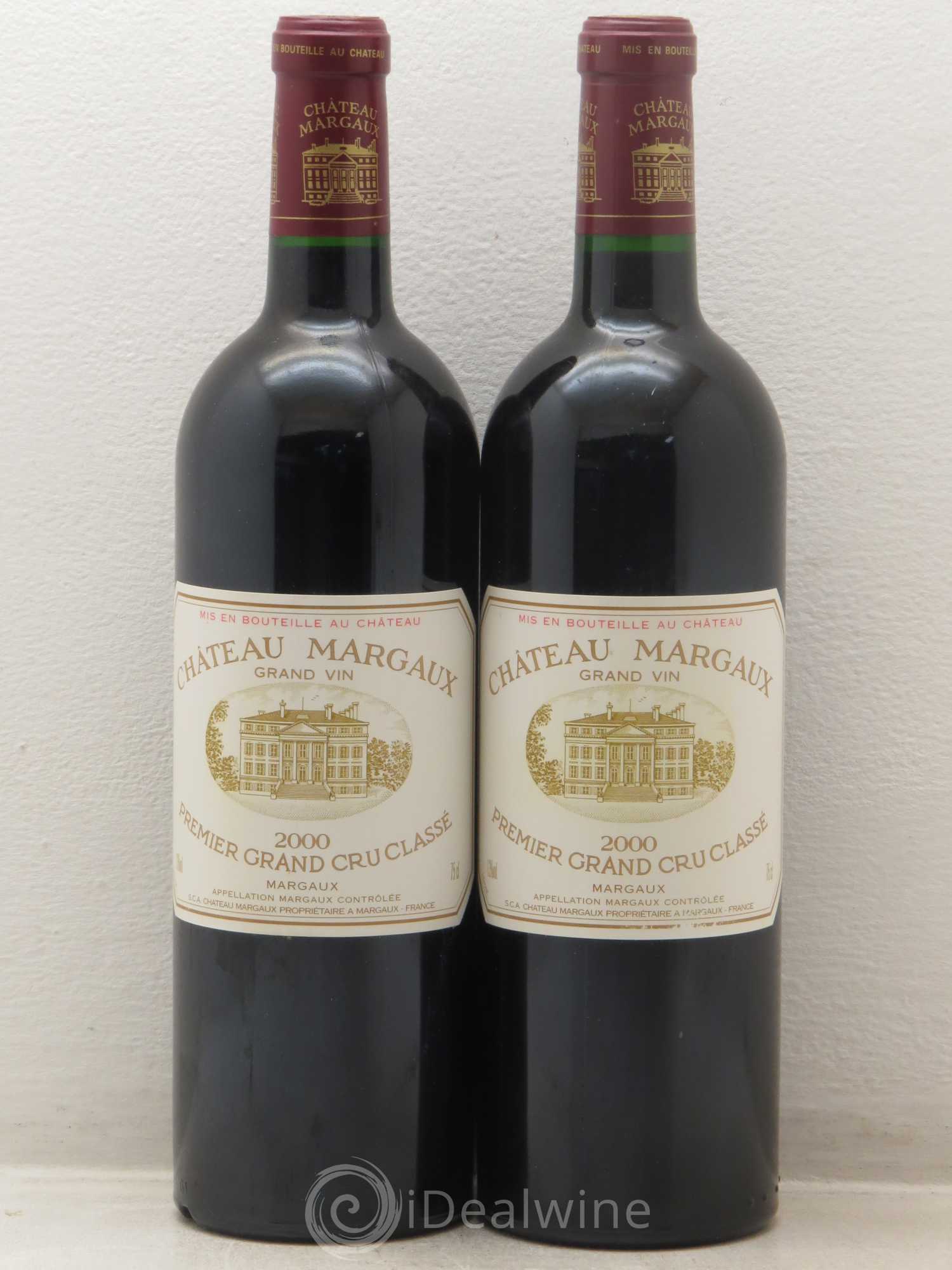 Château Margaux 1er Grand Cru Classé 2000 - Lot de 2 bouteilles - 0