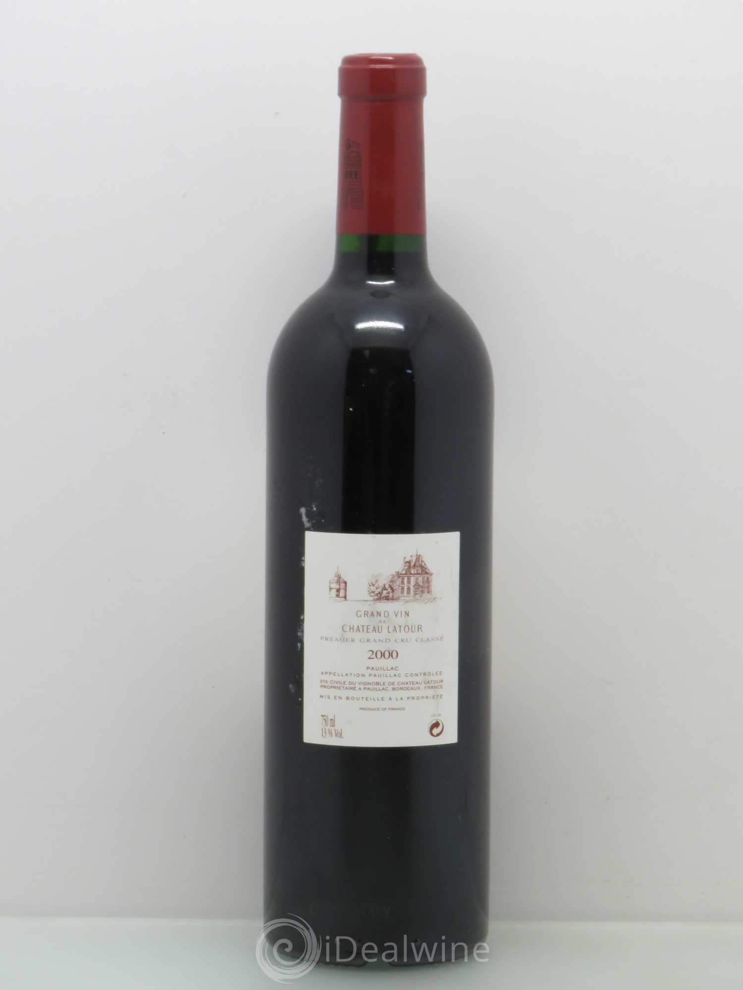 Château Latour 1er Grand Cru Classé 2000 - Lot de 1 bouteille - 1