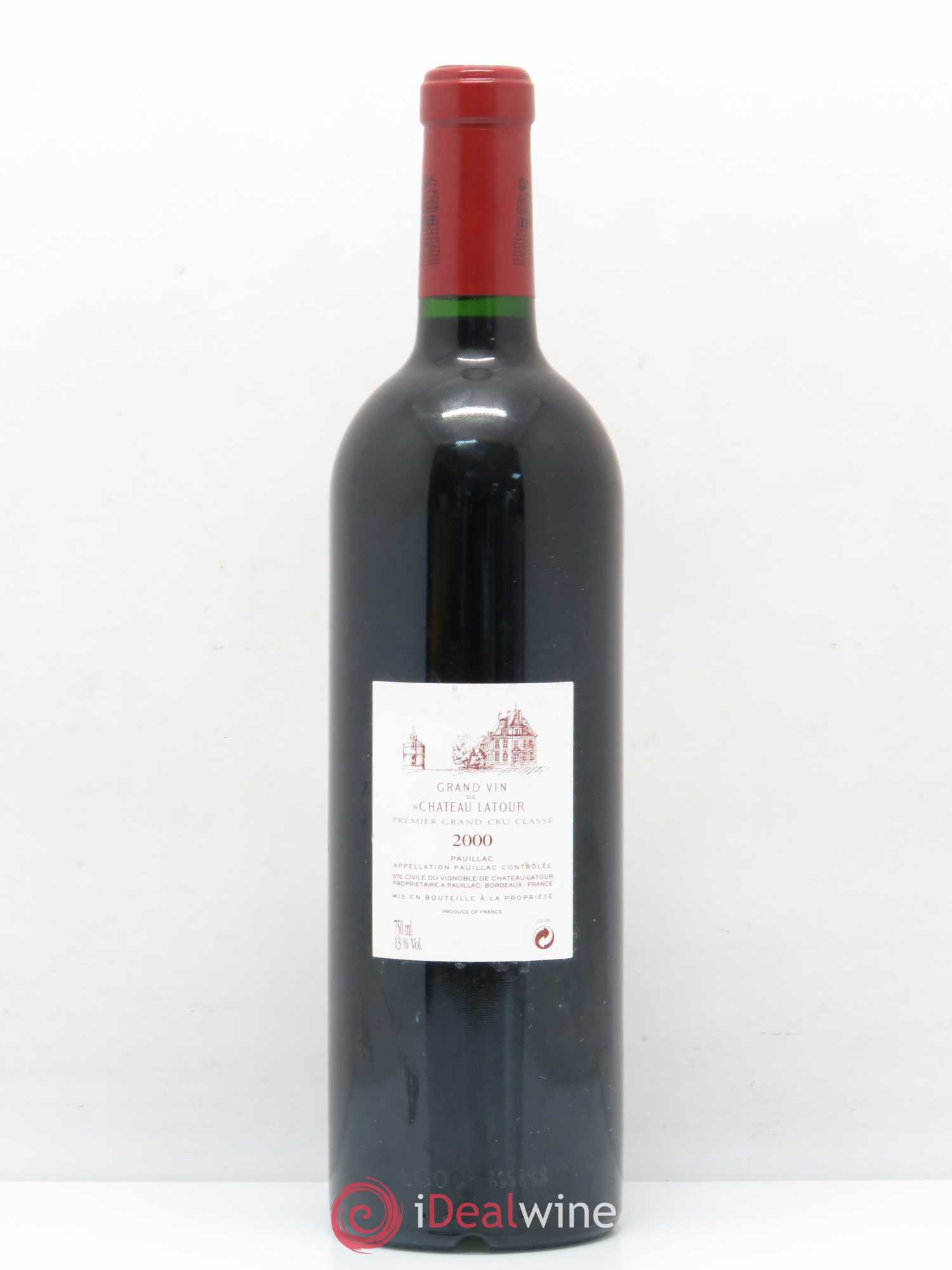 Château Latour 1er Grand Cru Classé 2000 - Lot de 1 bouteille - 1