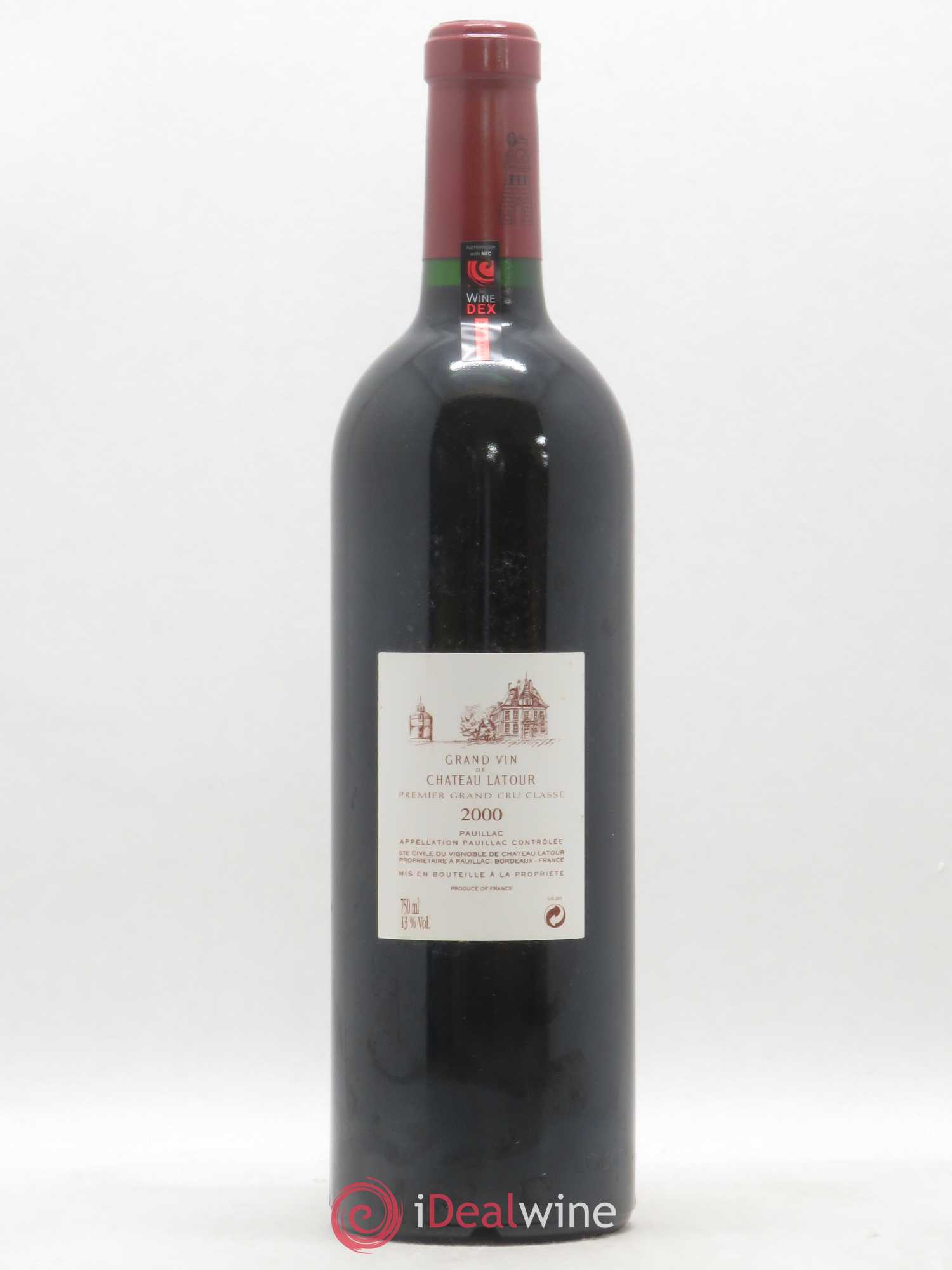 Château Latour 1er Grand Cru Classé 2000 - Lot de 1 bouteille - 1