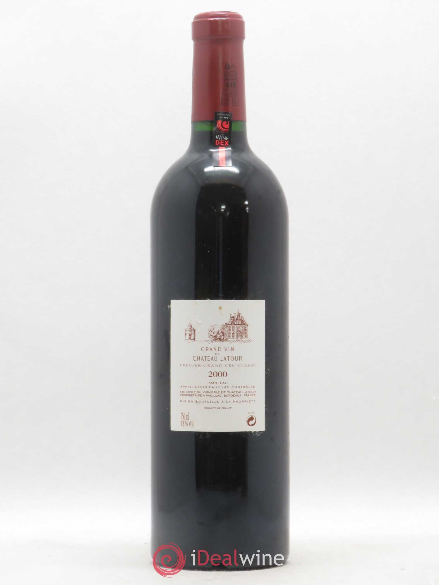 Château Latour 1er Grand Cru Classé 2000 - Lot de 1 bouteille - 1