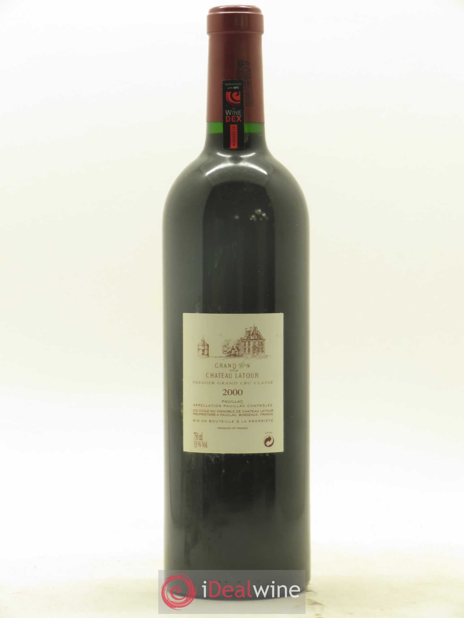 Château Latour 1er Grand Cru Classé 2000 - Lot de 1 bouteille - 1