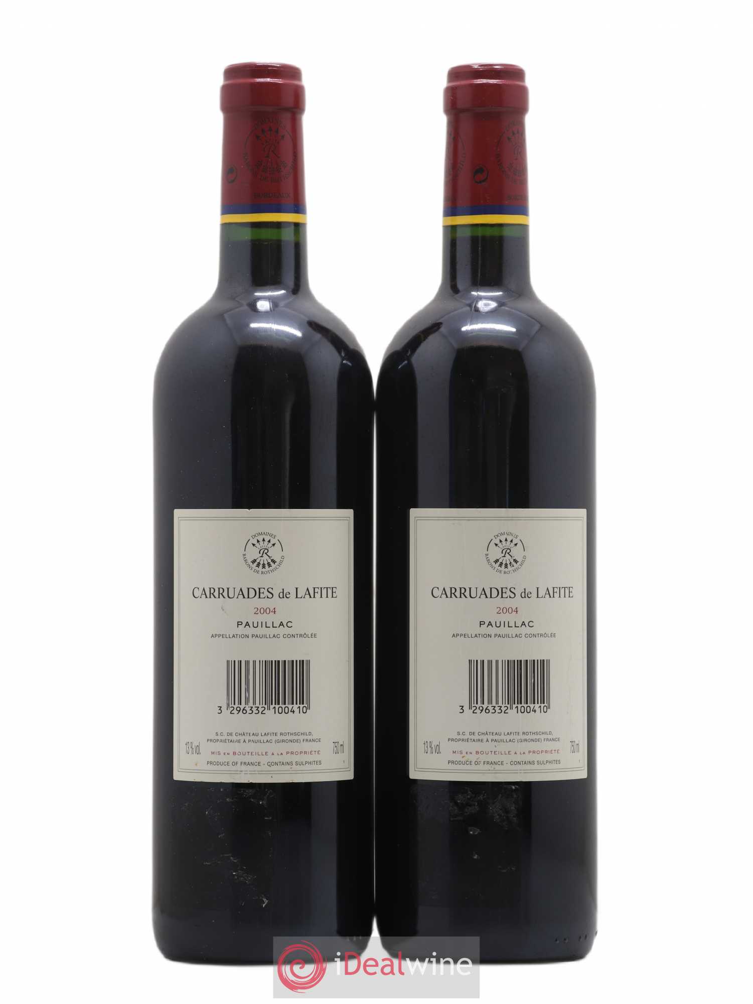 Carruades de Lafite Rothschild Second Vin 2004 - Lot de 2 bouteilles - 1