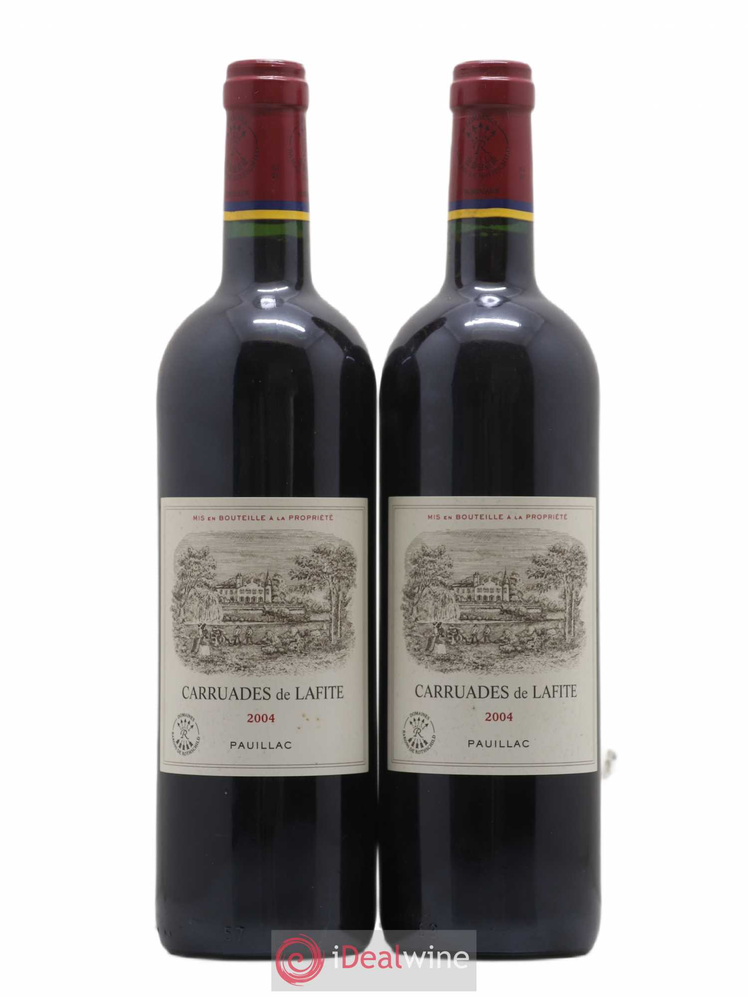 Carruades de Lafite Rothschild Second Vin 2004 - Lot de 2 bouteilles - 0
