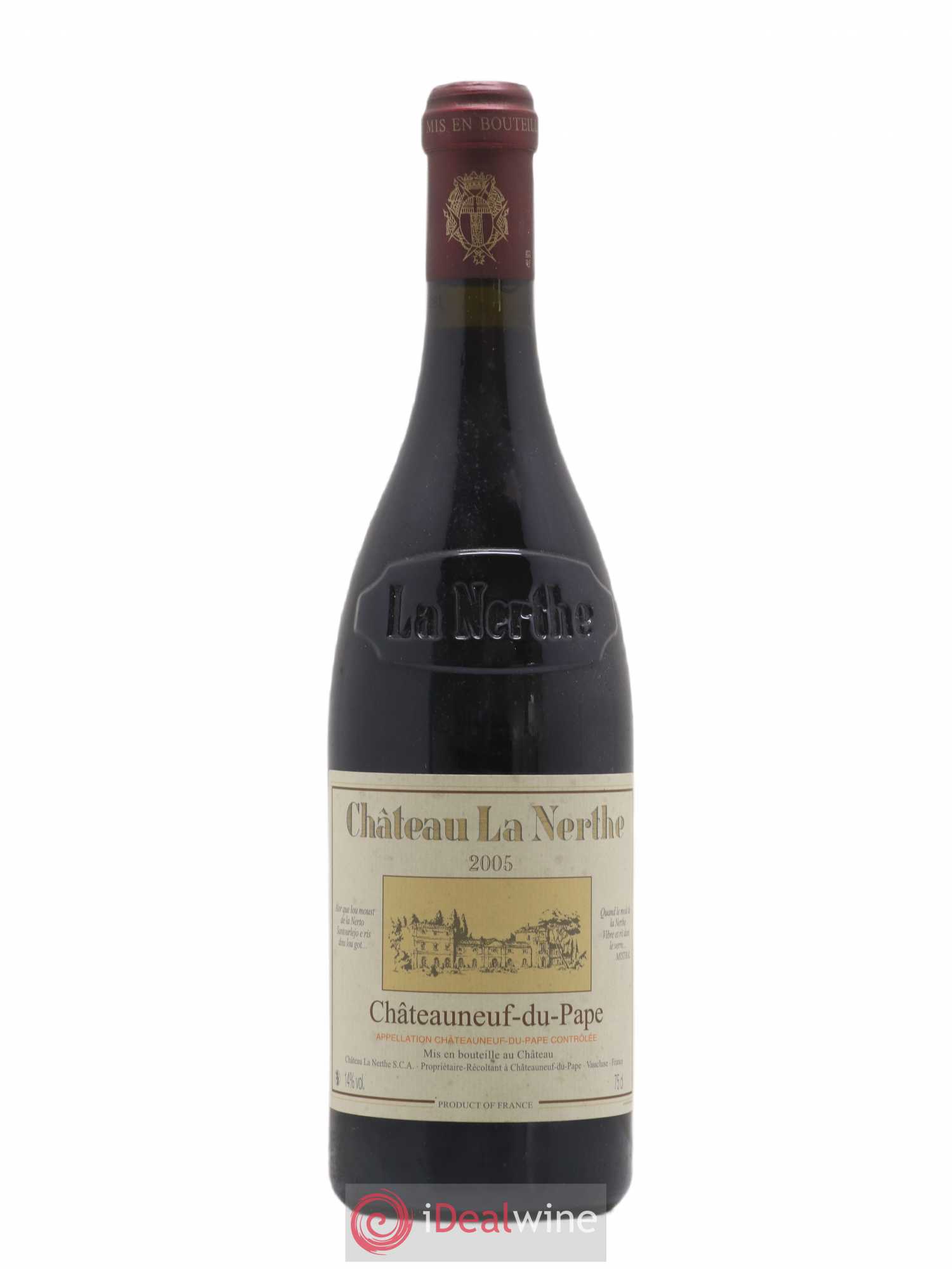 Châteauneuf-du-Pape Château la Nerthe Famille Richard 2005 - Lot de 1 bouteille - 0