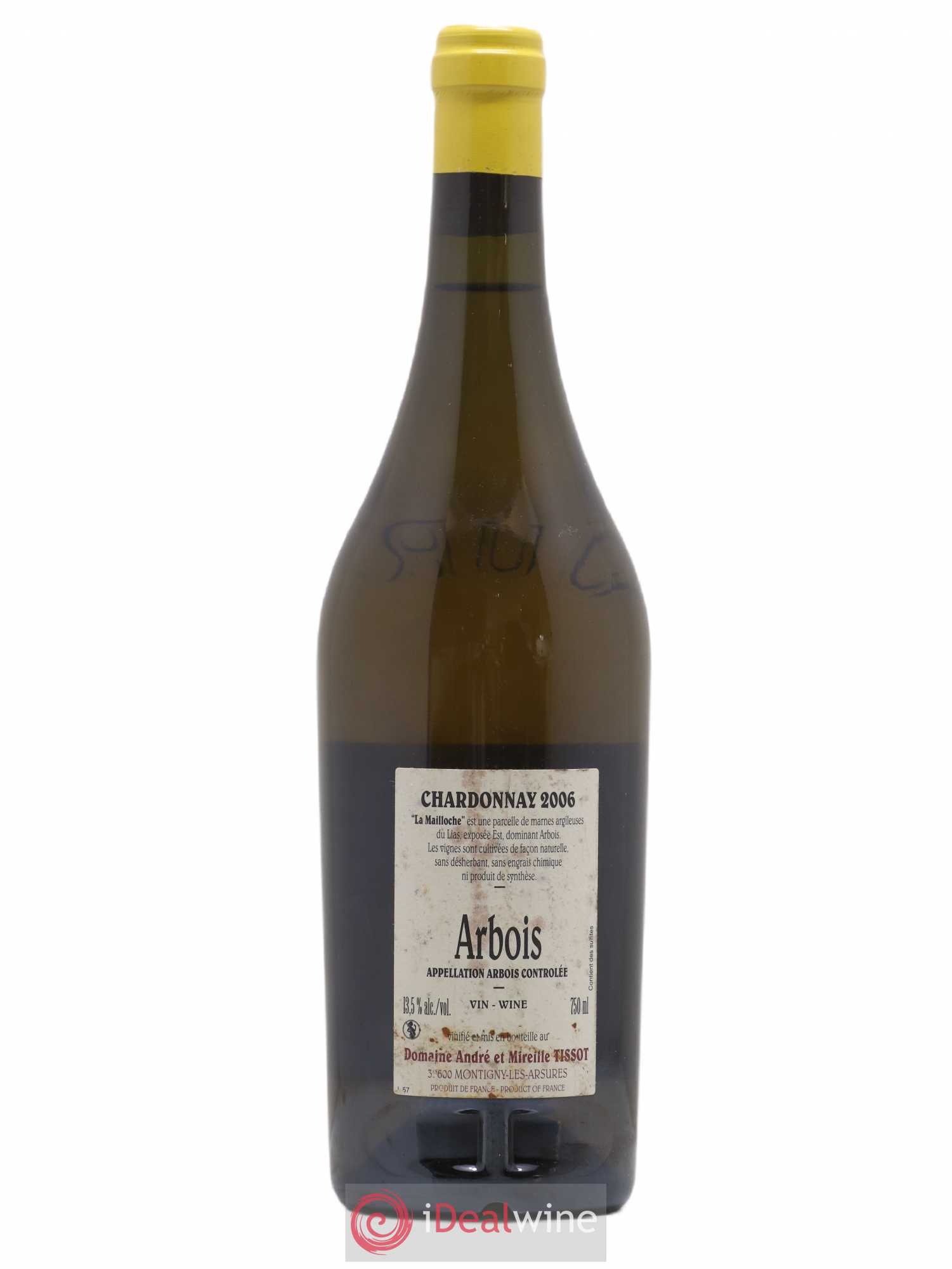 Arbois La Mailloche Bénédicte et Stéphane Tissot 2006 - Lot de 1 bouteille - 1