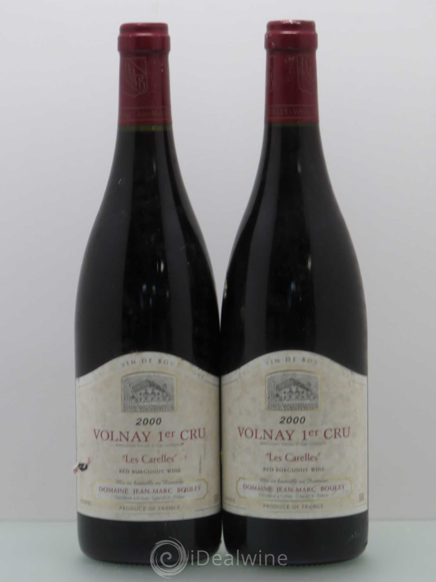 Volnay 1er Cru Les Carelles - Bouley 2000 - Posten von 2 Flaschen - 0
