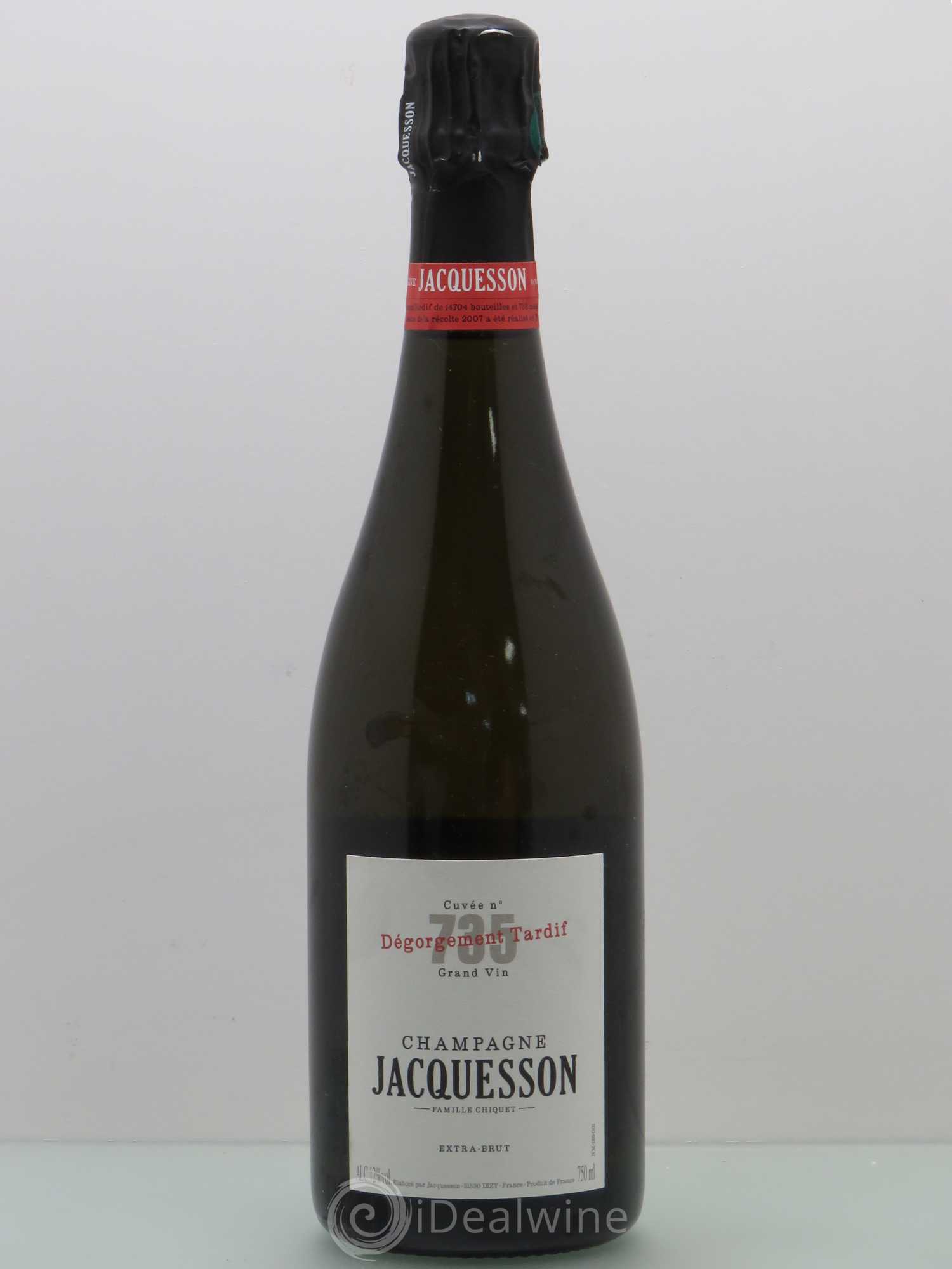 Cuvée 735 DT (Dégorgement Tardif) Extra-Brut Jacquesson - Lot de 1 bouteille - 0