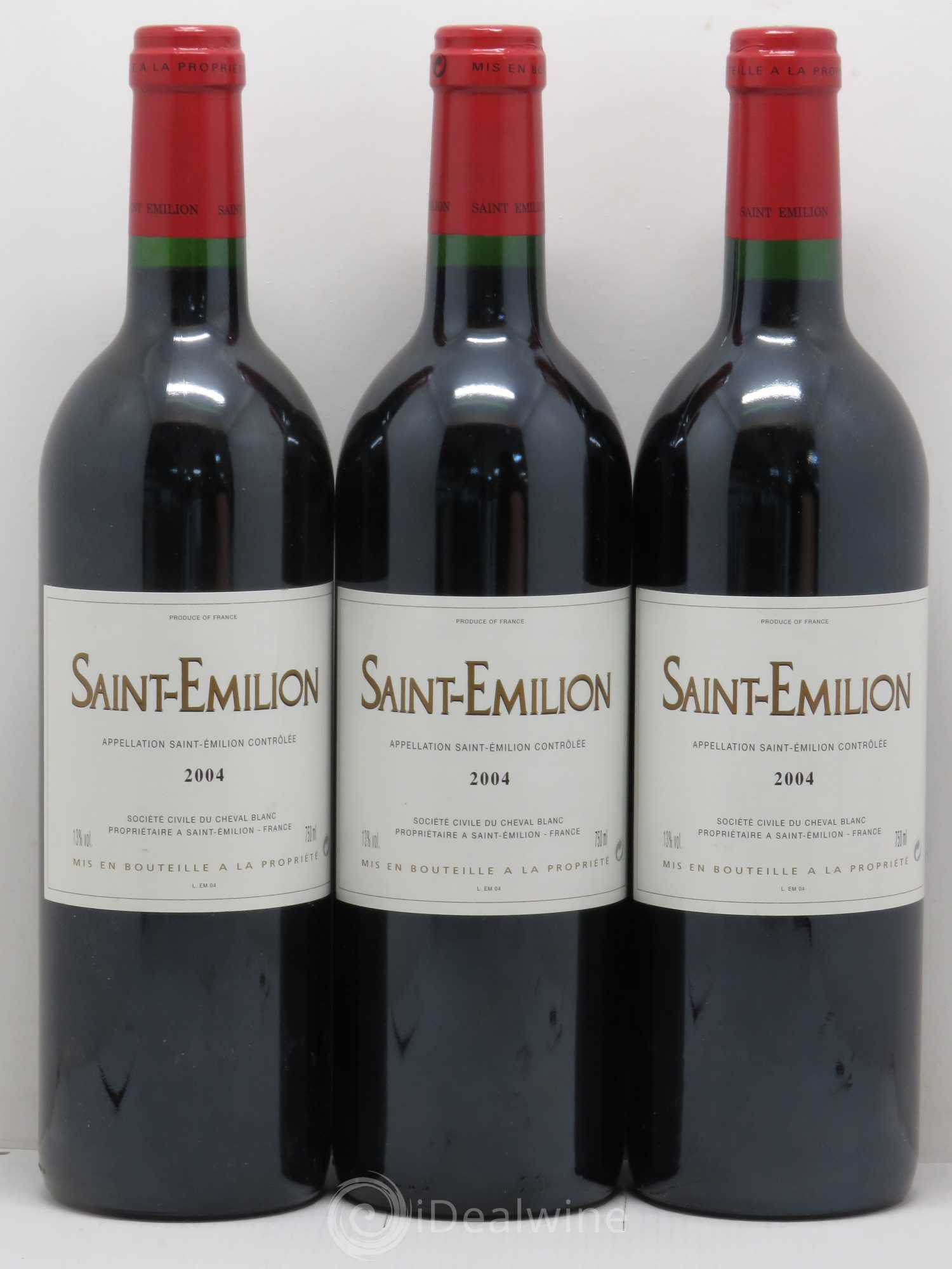 Saint-Émilion Du Cheval Blanc 2004 - Lot de 5 bouteilles - 1