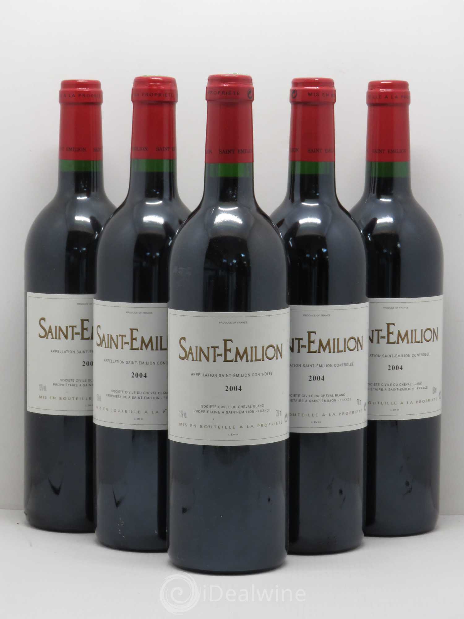 Saint-Émilion Du Cheval Blanc 2004 - Lot de 5 bouteilles - 0