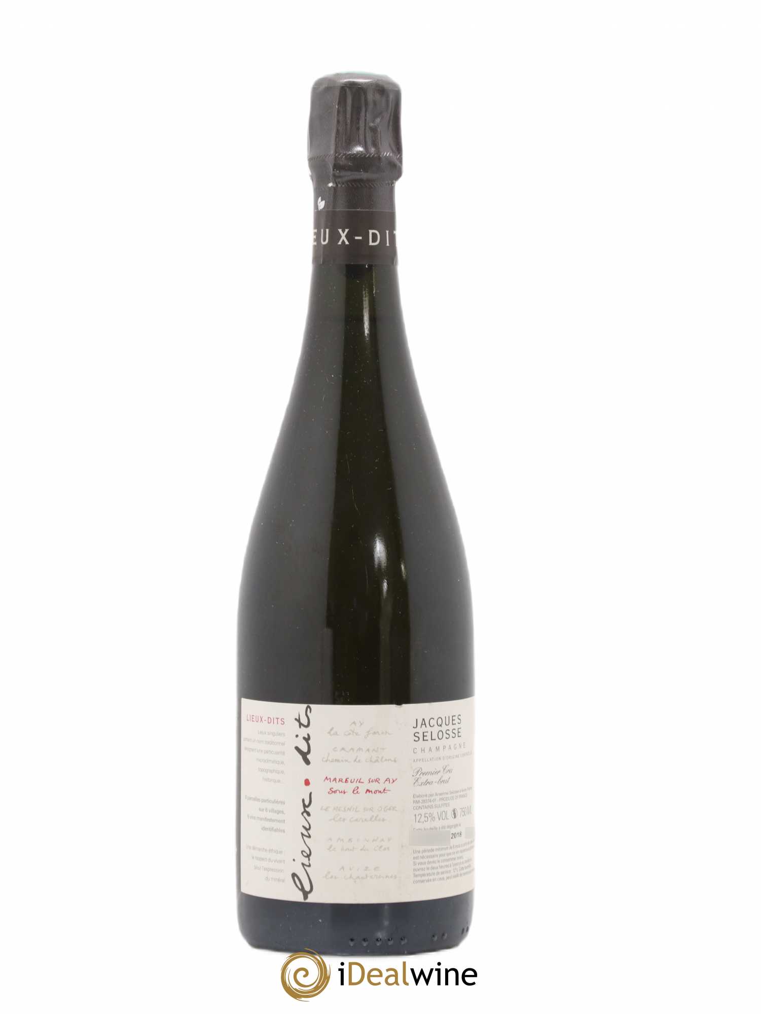 Mareuil sur Ay Sous le Mont Extra-Brut Jacques Selosse - Lot de 1 bouteille - 0