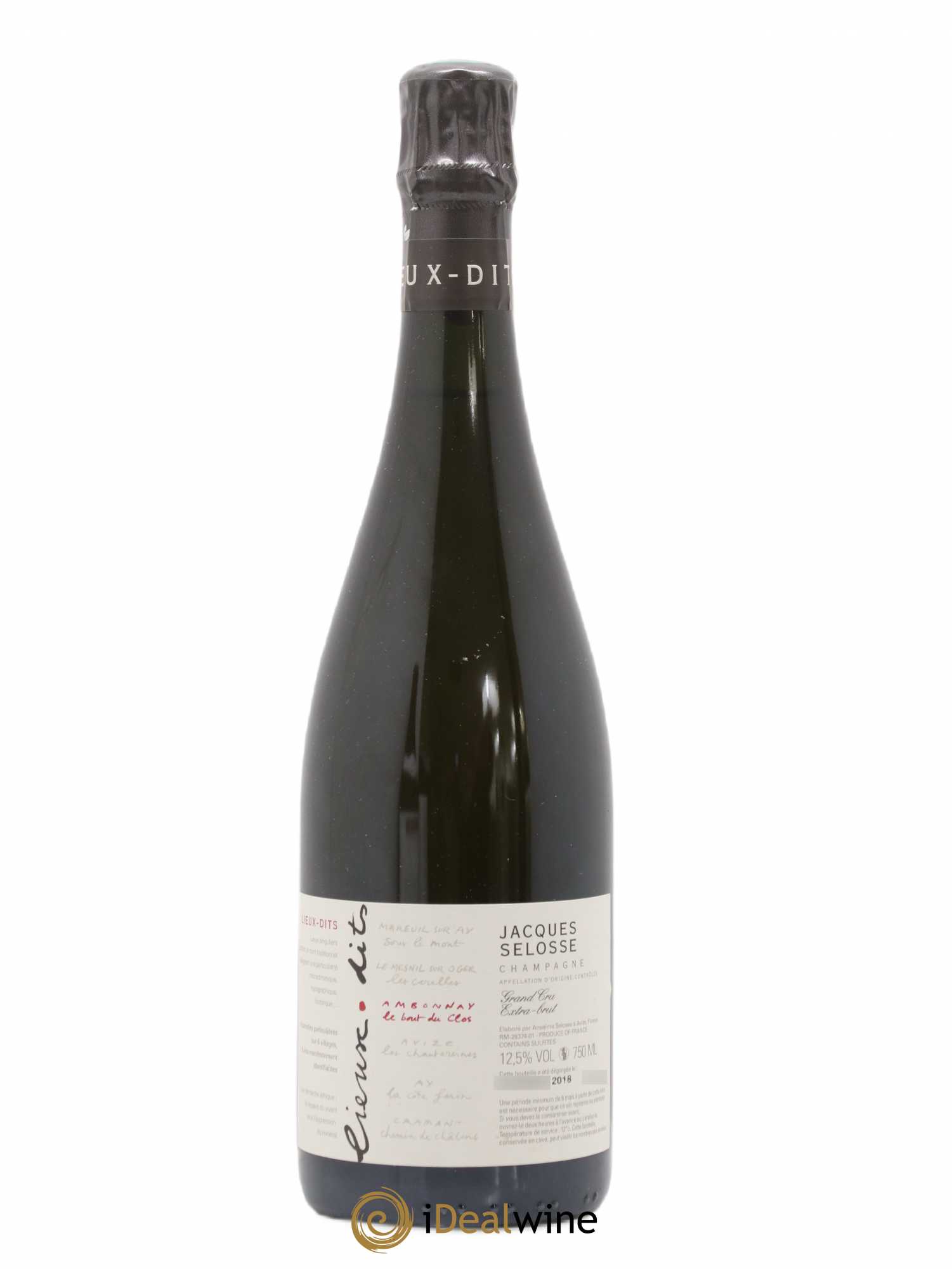 Ambonnay Le Bout du Clos Grand Cru Extra-Brut Jacques Selosse - Lot de 1 bouteille - 0