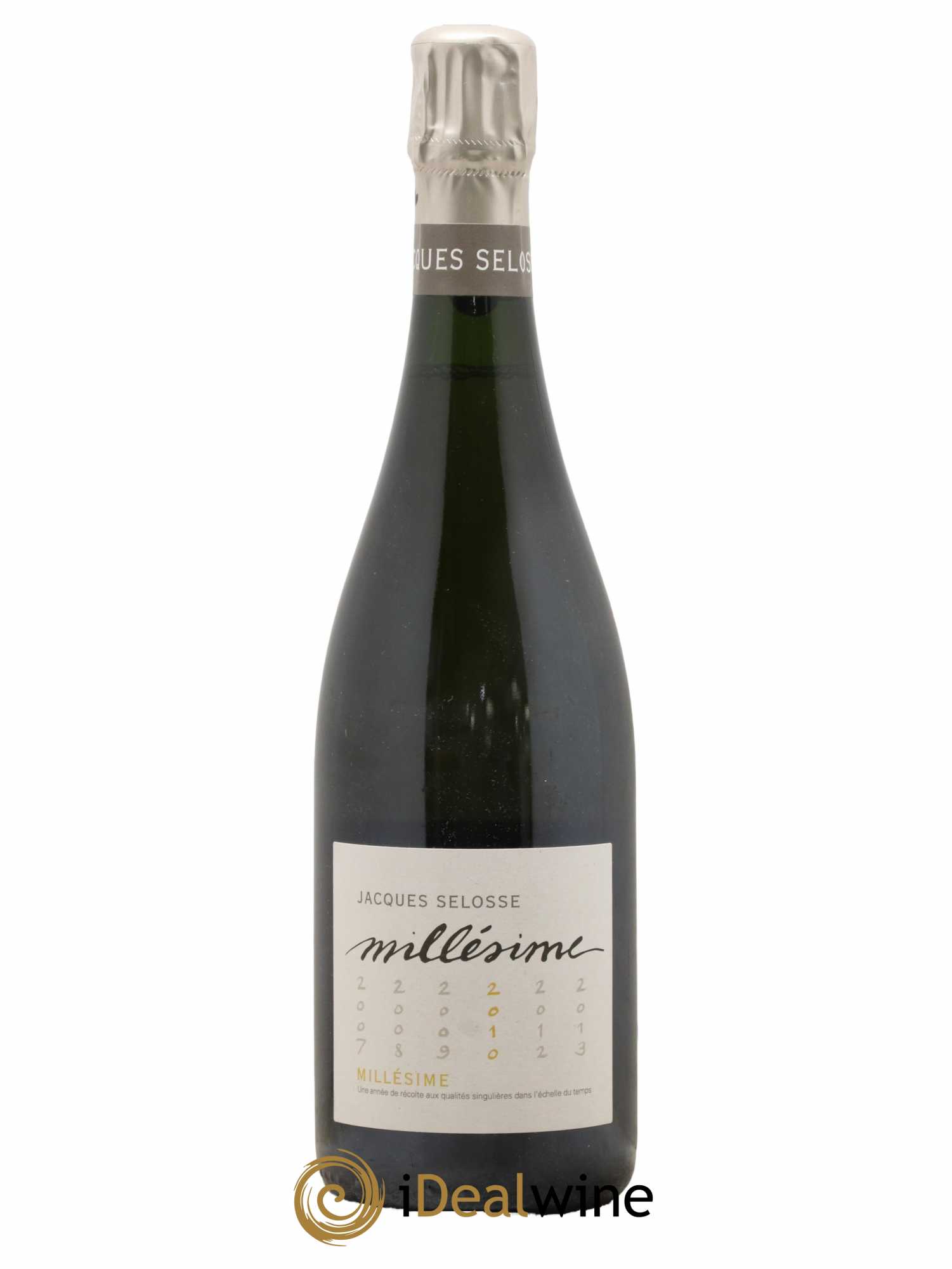 1er Cru Millésimé Extra-Brut Jacques Selosse 2010 - Lot de 1 bouteille - 0