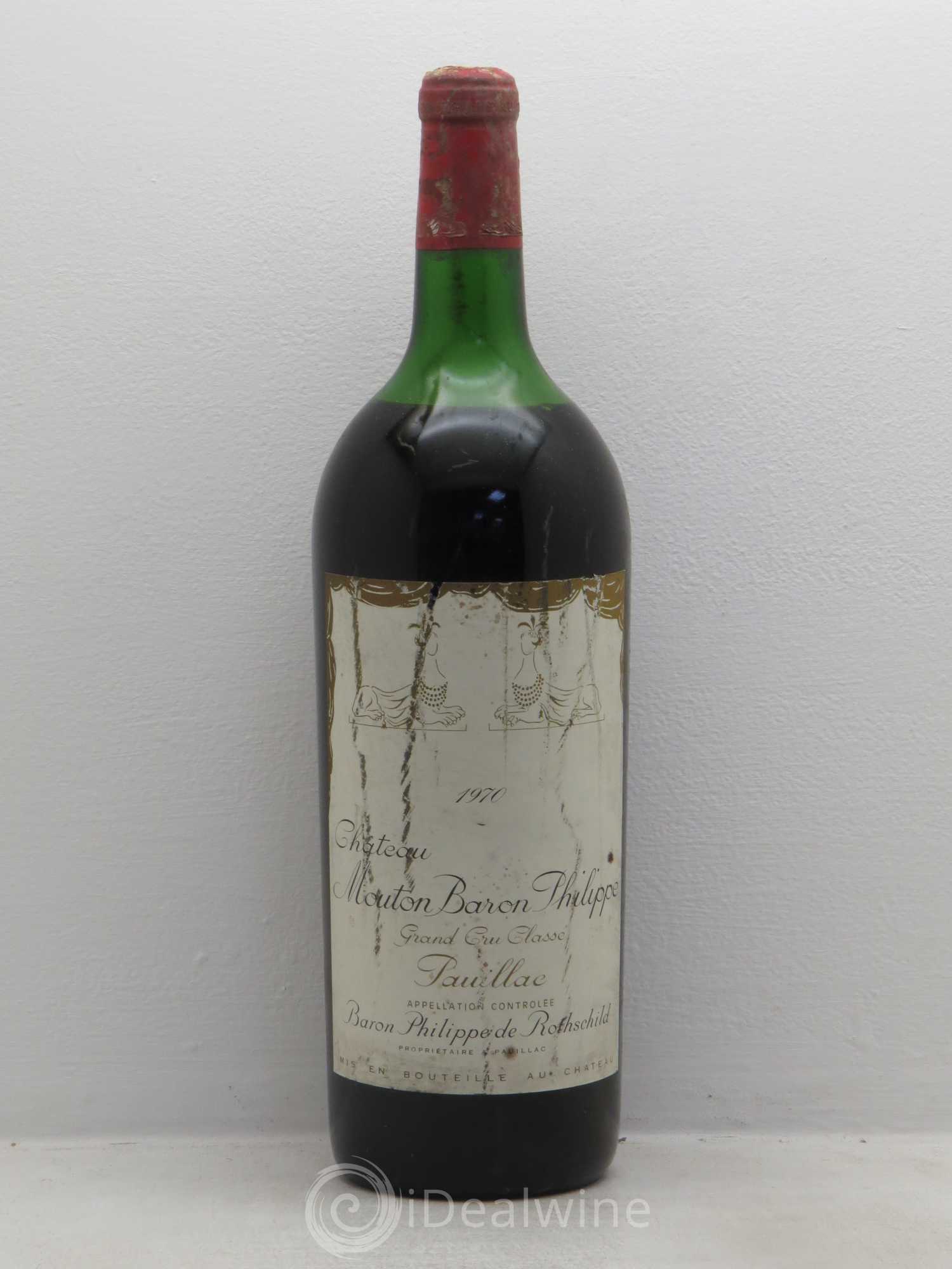Château d' Armailhac - Mouton Baron(ne) Philippe 5ème Grand Cru Classé 1970 - Lot de 1 magnum - 0
